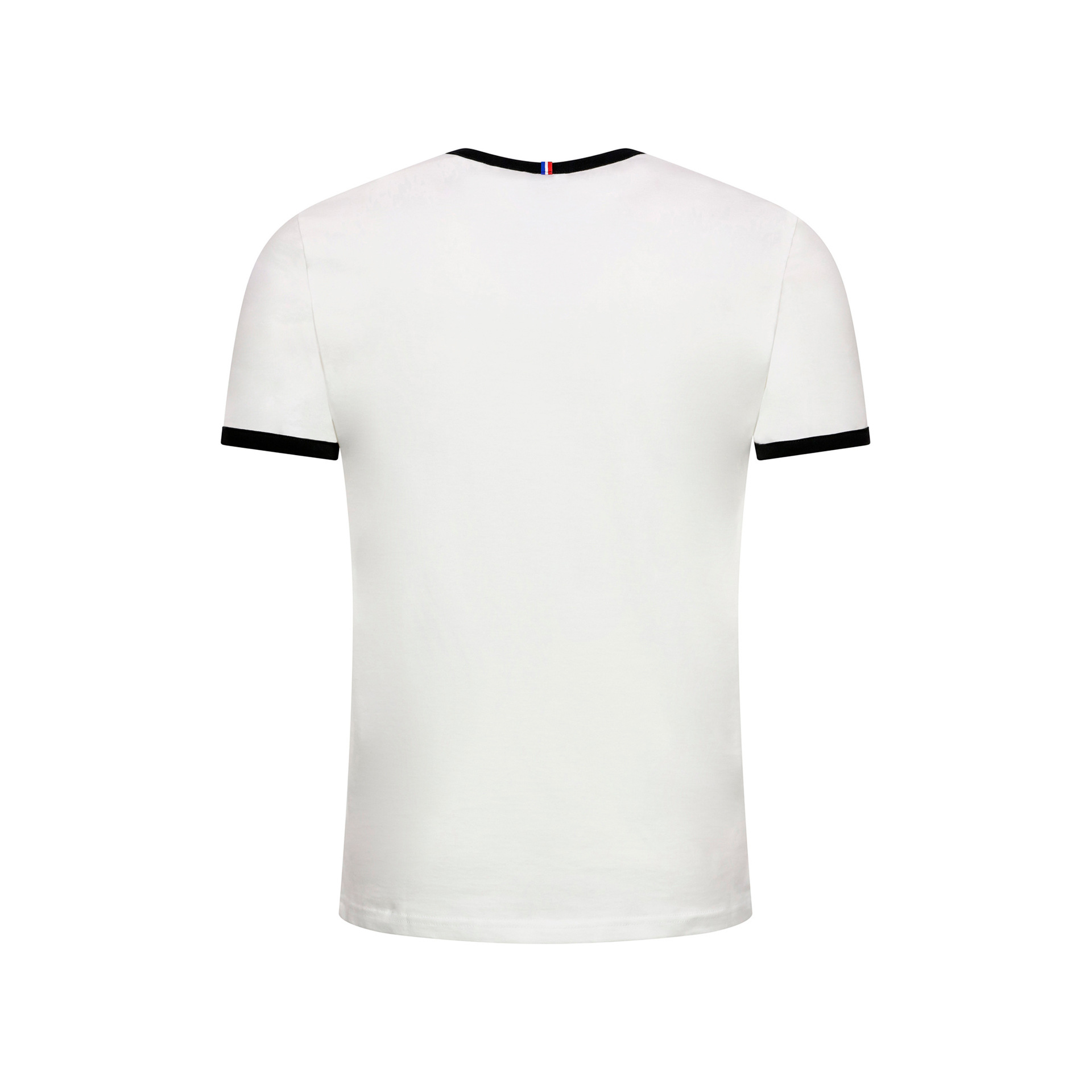 Le Coq Sportif Camiseta Hombre ESS Tee SS N3 M new optical white/black vista trasera Le Coq Sportif Camiseta Hombre ESS Tee SS N3 M new optical white/black vista trasera