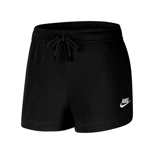 NIKE W NSW ESSNTL FLC HR SHORT FT negro