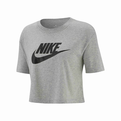 NIKE W NSW TEE ESSNTL CRP ICN FTR gris