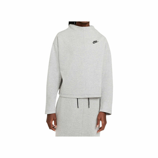 NIKE W NSW TCH FLC CREW gris