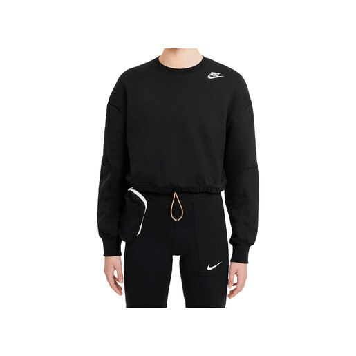 NIKE W NSW CREW FLC UU negro