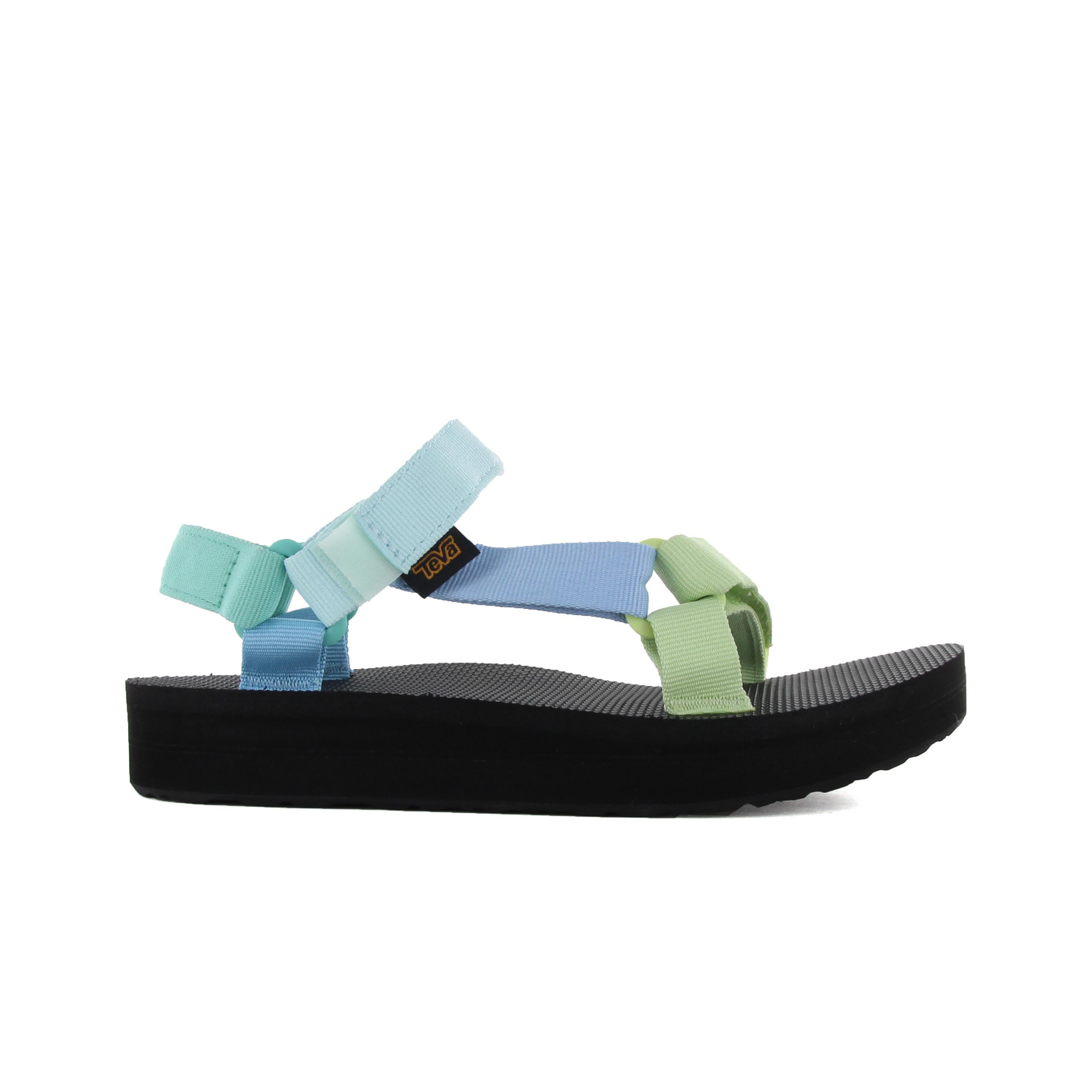 Teva Chancletas y Sandalias Mujer Midform Universal light green multi lateral exterior Teva Chancletas y Sandalias Mujer Midform Universal light green multi lateral exterior