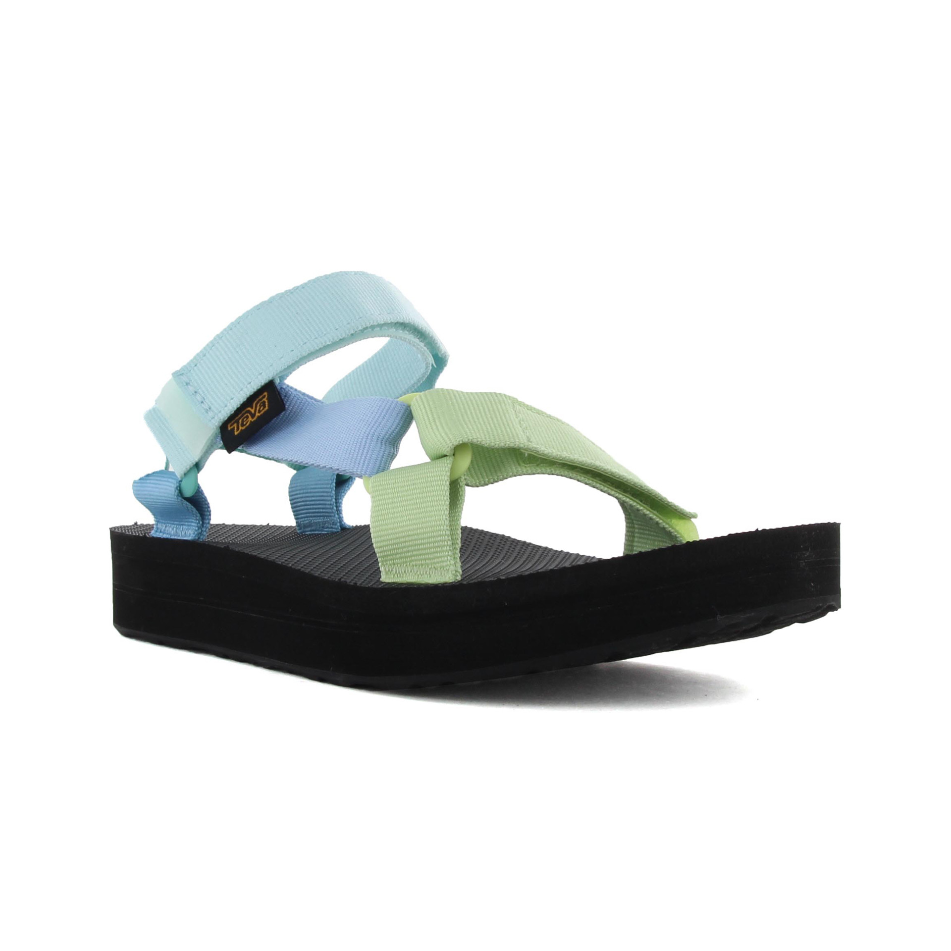 Teva Chancletas y Sandalias Mujer Midform Universal light green multi vista trasera Teva Chancletas y Sandalias Mujer Midform Universal light green multi vista trasera