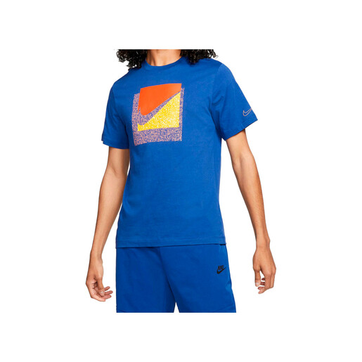 NIKE M NSW TEE BRANDRIFF SWOOSH BOX azul
