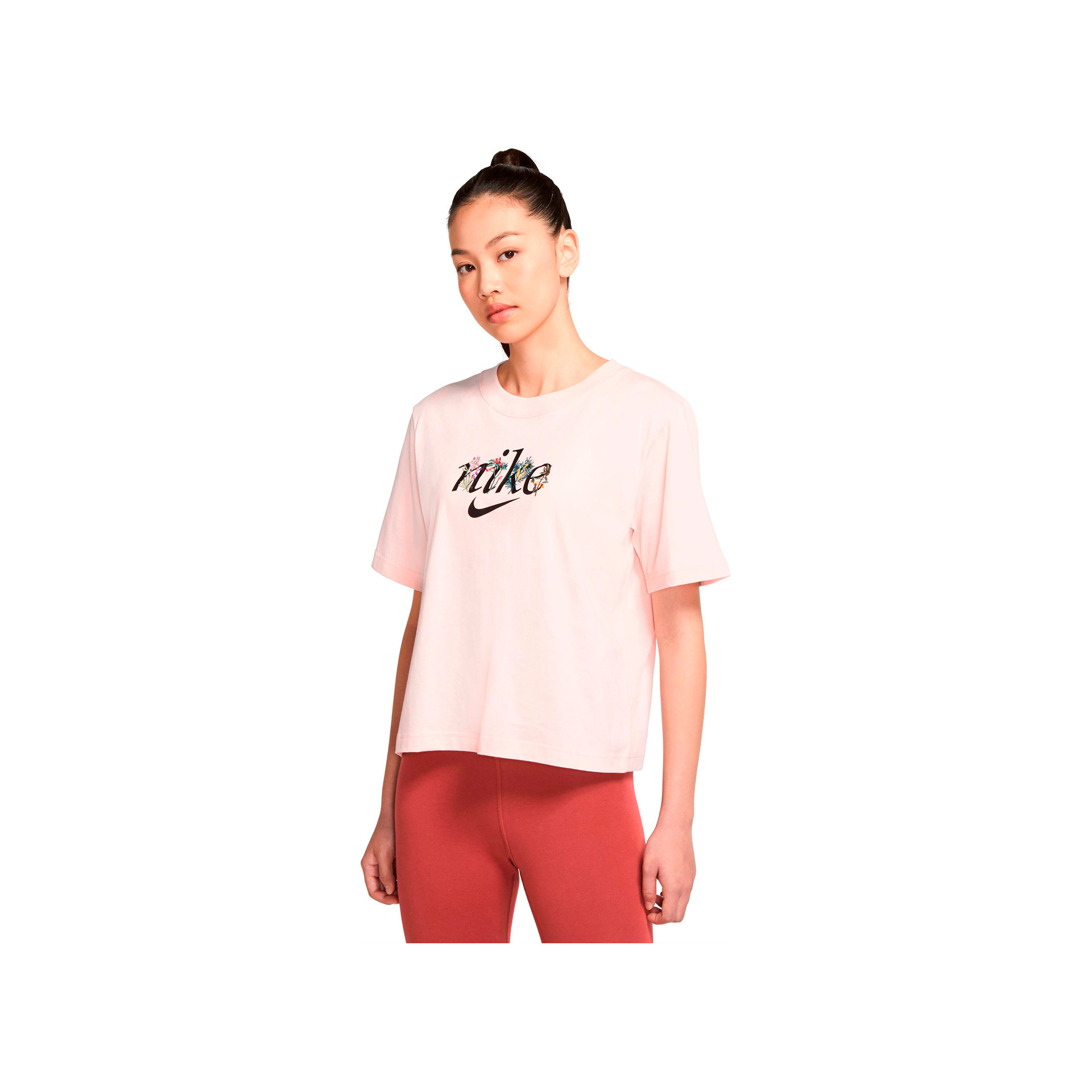 Nike Camiseta Mujer W NSW TEE BOXY NATURE vista frontal Nike Camiseta Mujer W NSW TEE BOXY NATURE vista frontal