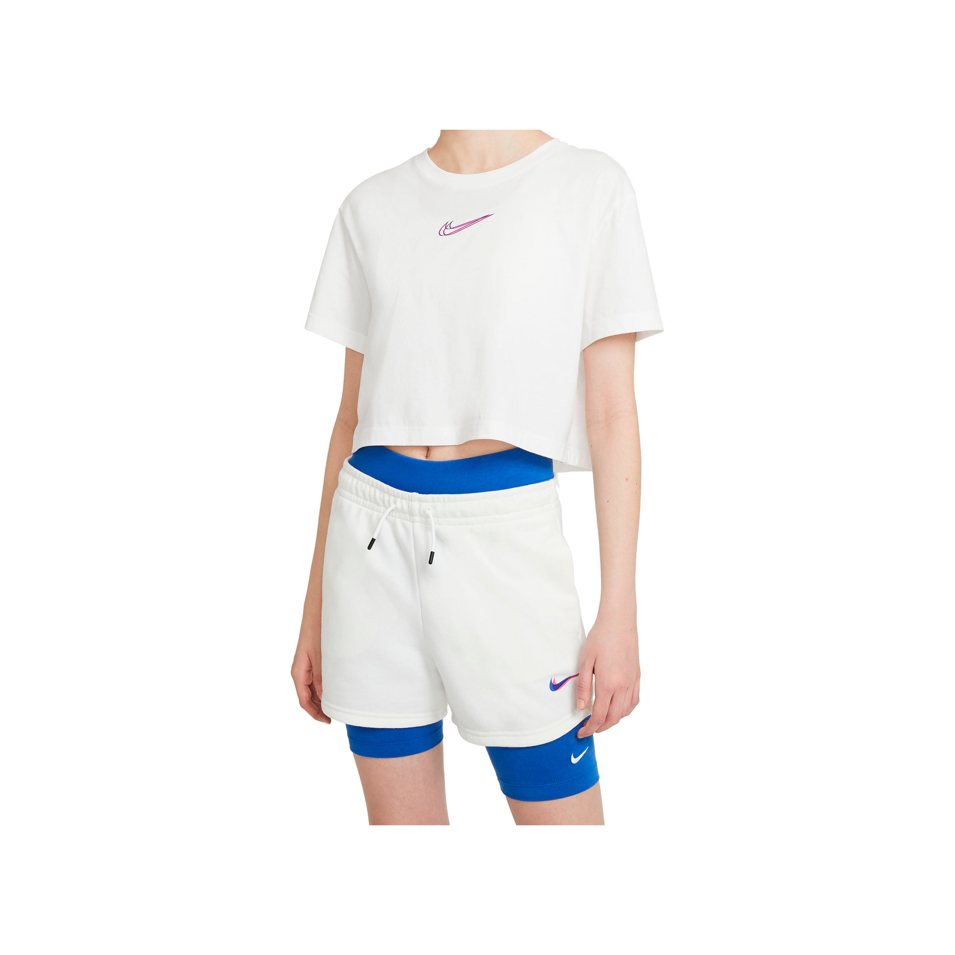 Nike Camiseta Mujer W NSW CROP TEE PRNT vista frontal Nike Camiseta Mujer W NSW CROP TEE PRNT vista frontal