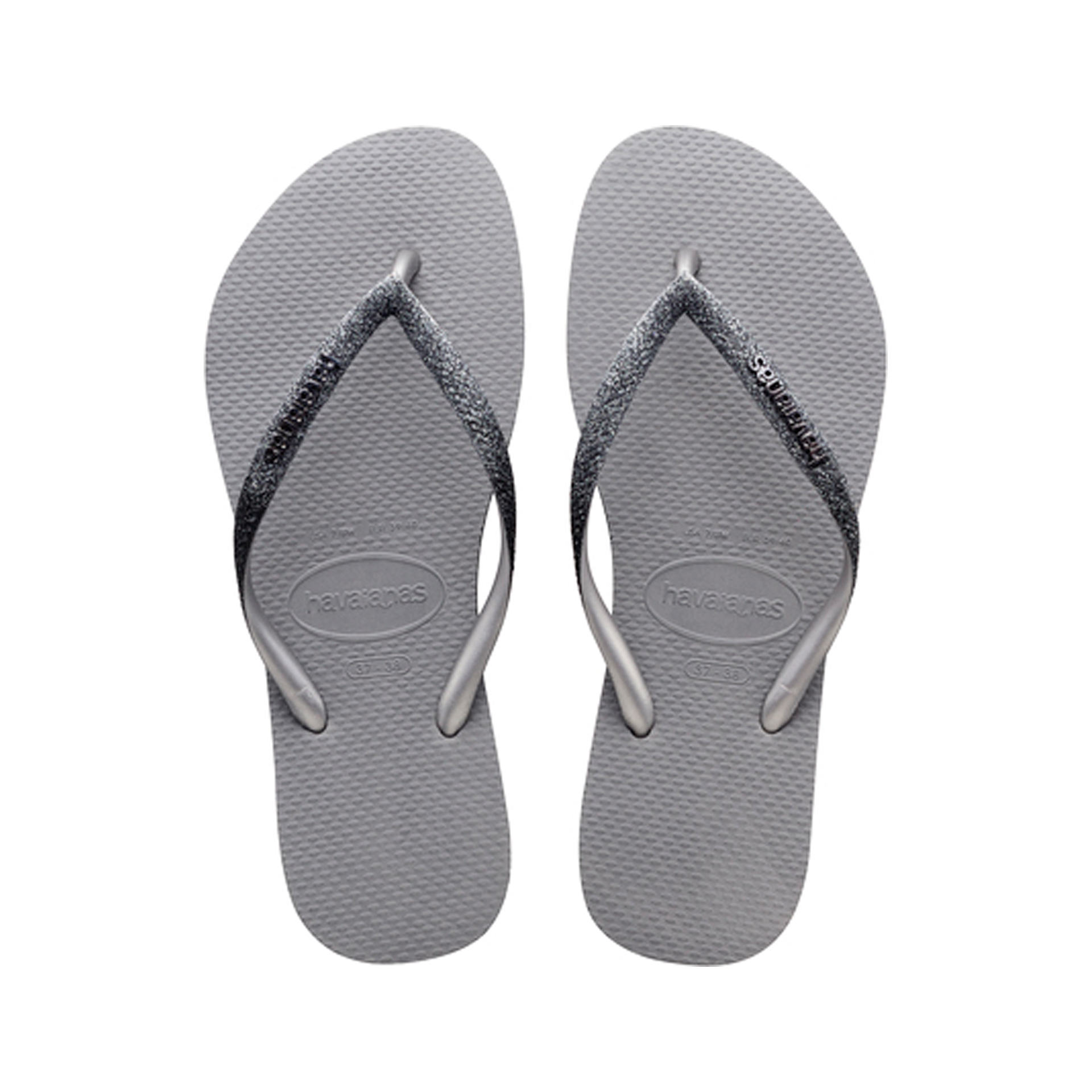 Havaianas Chancletas y Sandalias Mujer HAV. SLIM SPARKLE II SAND GREY lateral exterior Havaianas Chancletas y Sandalias Mujer HAV. SLIM SPARKLE II SAND GREY lateral exterior