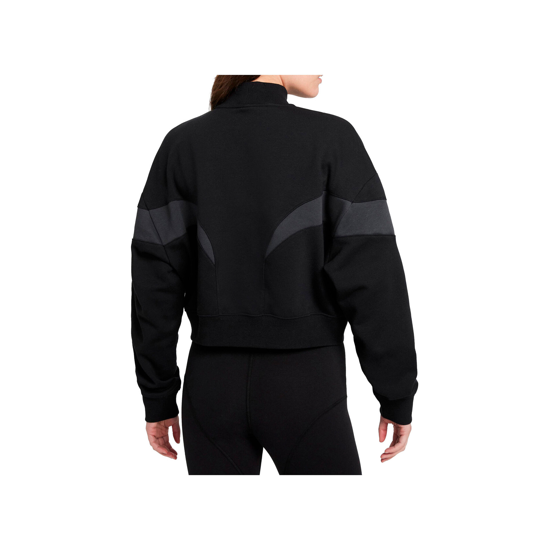 Nike Sudadera Mujer W NSW AIR FLC MOCK LS TOP vista trasera Nike Sudadera Mujer W NSW AIR FLC MOCK LS TOP vista trasera