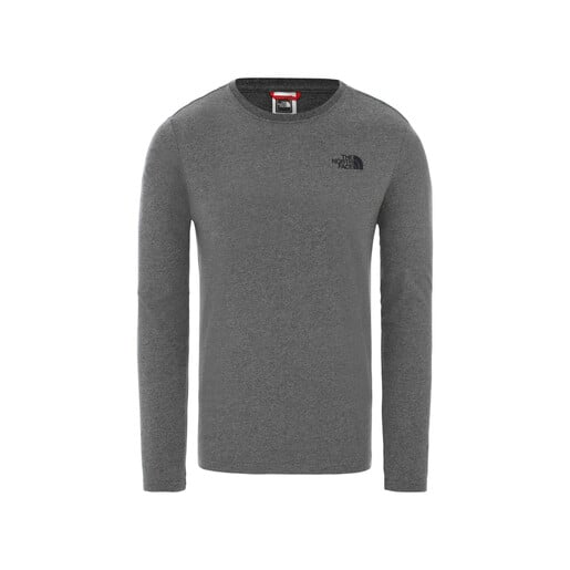 THE NORTH FACE M L/S RED BOX TEE - EU gris