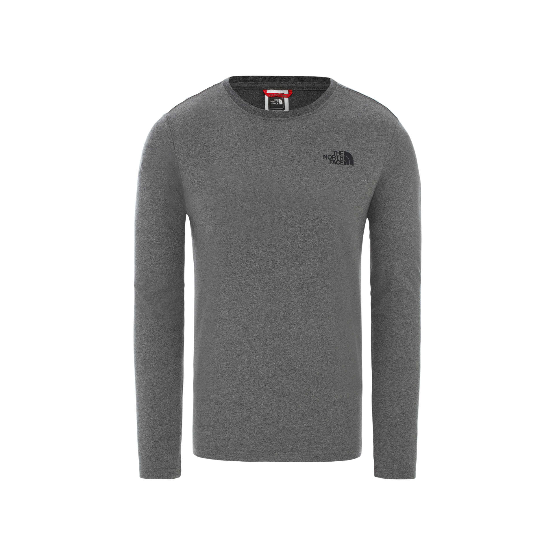 The North Face Camiseta Hombre M L/S RED BOX TEE - EU vista frontal The North Face Camiseta Hombre M L/S RED BOX TEE - EU vista frontal