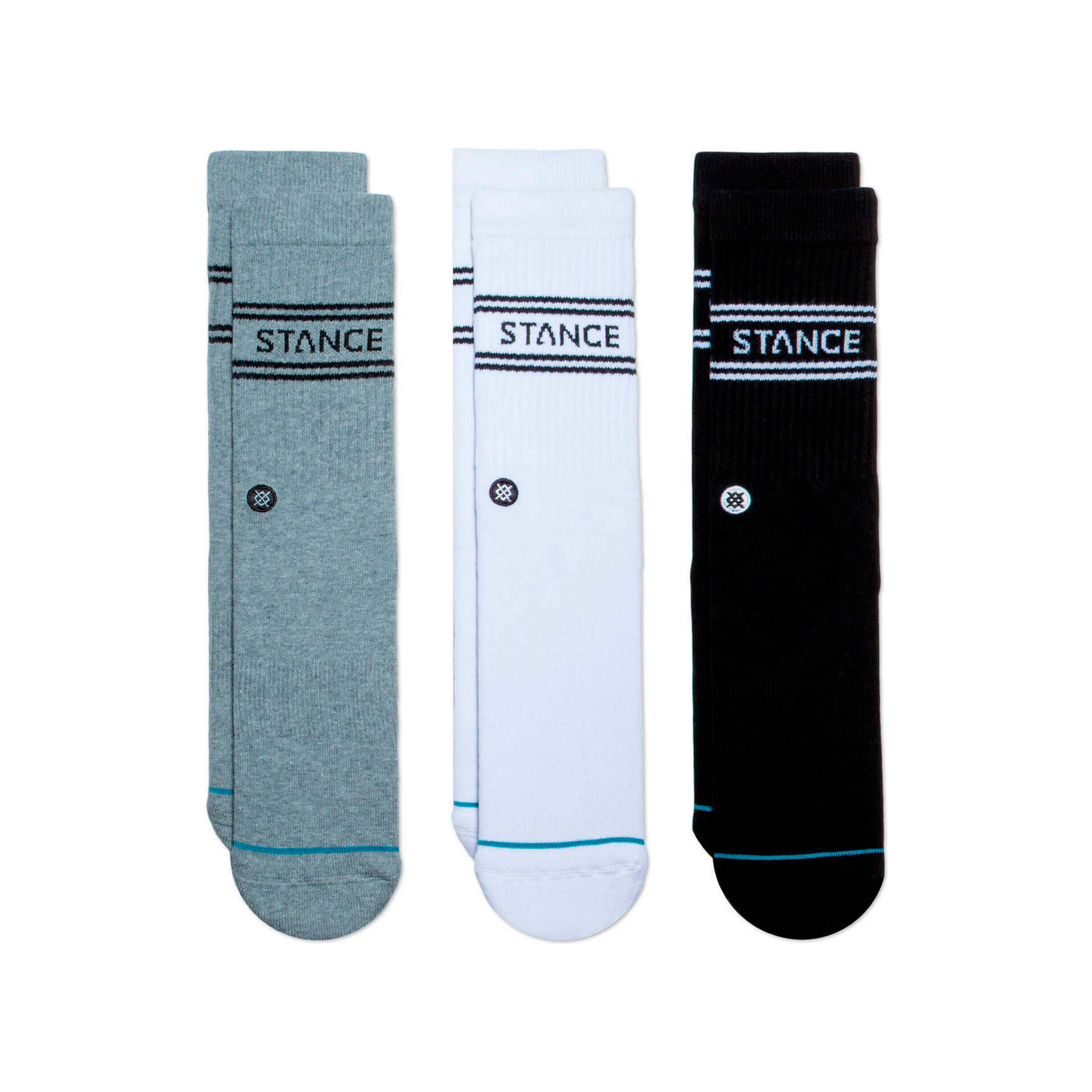 Stance Calcetines BASIC 3 PACK CREW vista frontal Stance Calcetines BASIC 3 PACK CREW vista frontal