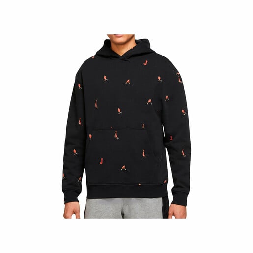 NIKE M J ESS STMT AOP FLC PO negro
