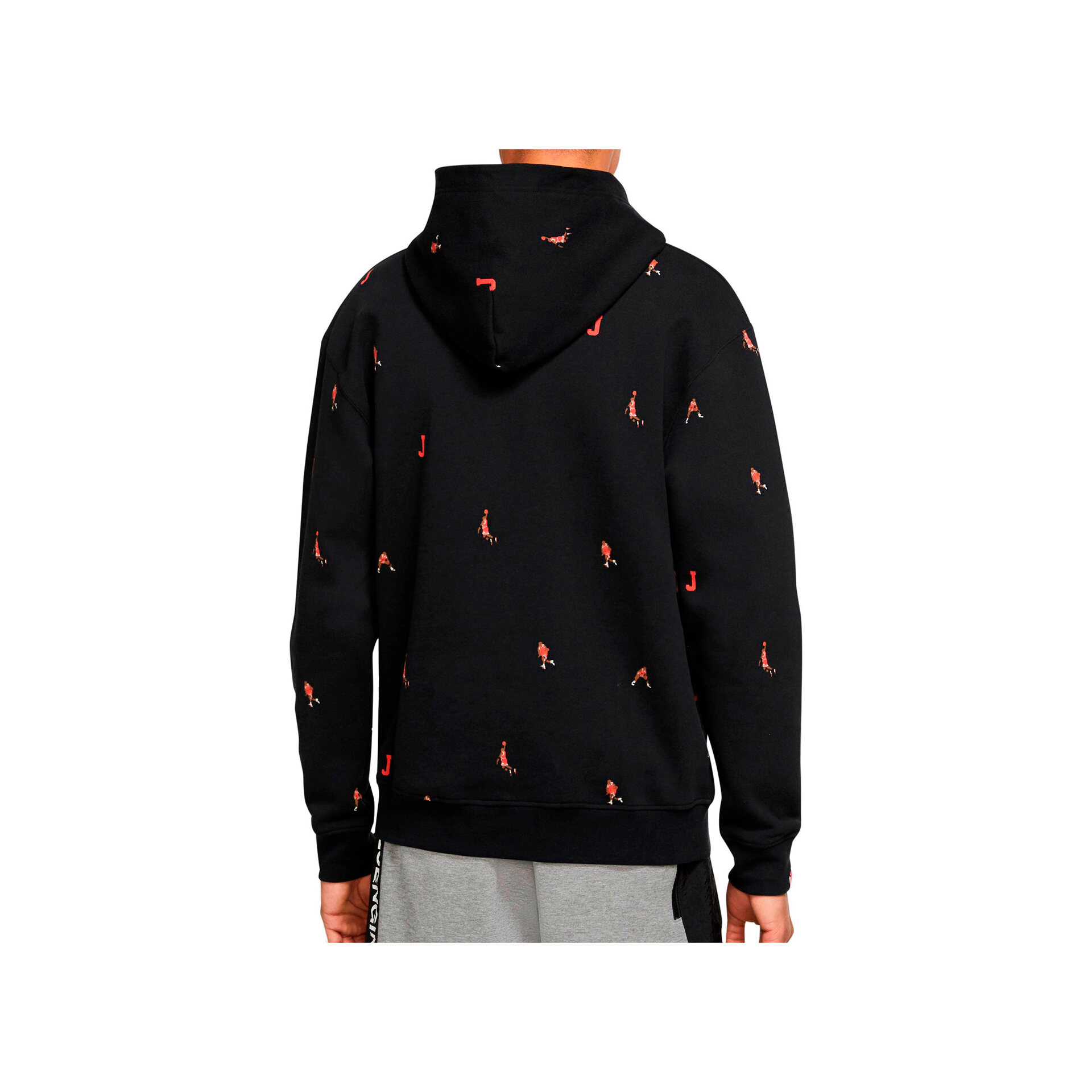 Nike Sudadera Hombre M J ESS STMT AOP FLC PO vista trasera Nike Sudadera Hombre M J ESS STMT AOP FLC PO vista trasera