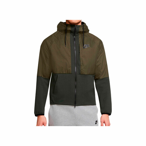 NIKE M NSW TE+ FZ FLC WINTER HOODIE verde