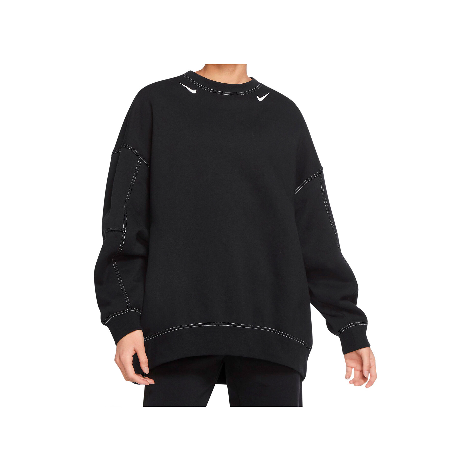 Nike Sudadera Mujer W NSW SWSH FLC GX CREW OS vista frontal Nike Sudadera Mujer W NSW SWSH FLC GX CREW OS vista frontal