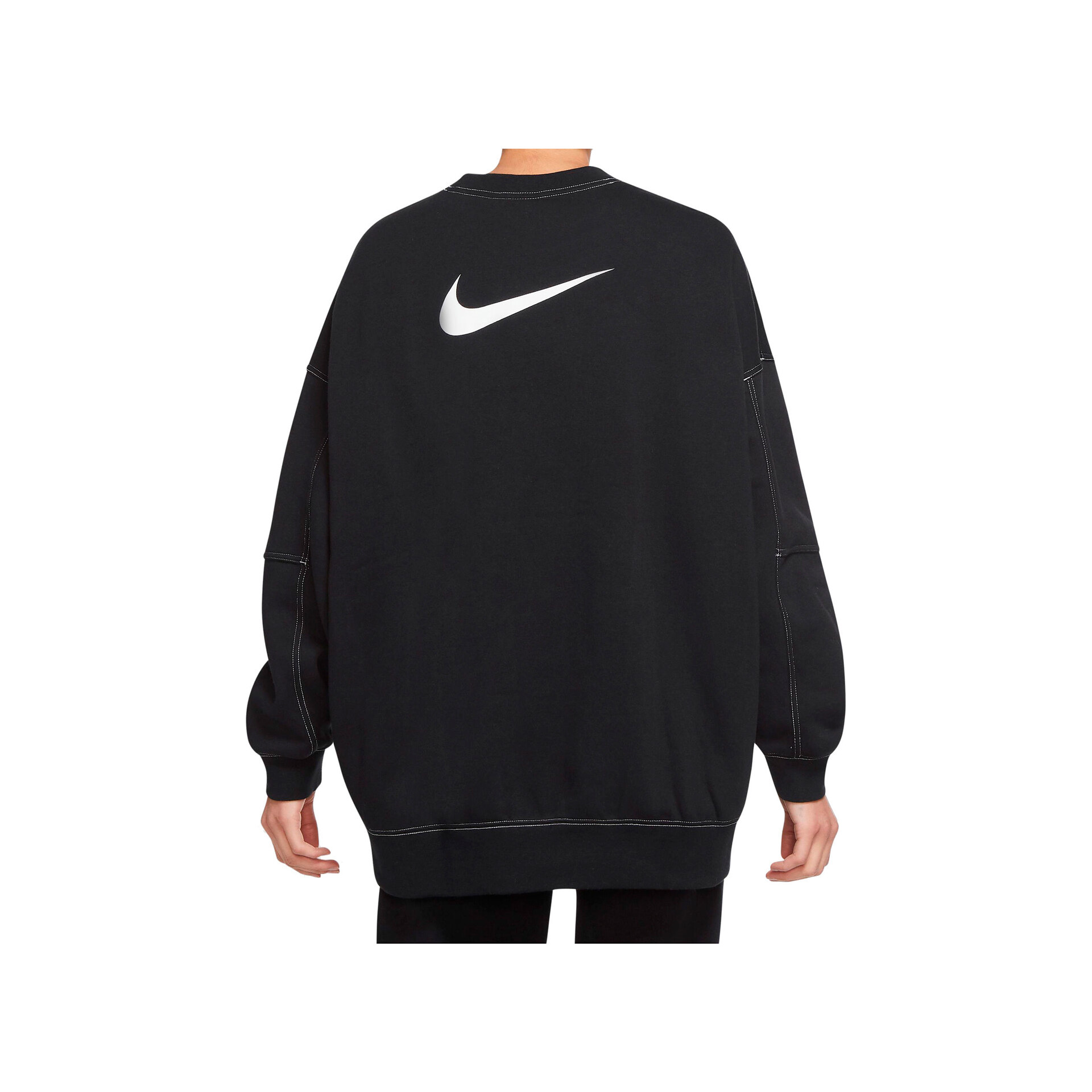 Nike Sudadera Mujer W NSW SWSH FLC GX CREW OS vista trasera Nike Sudadera Mujer W NSW SWSH FLC GX CREW OS vista trasera
