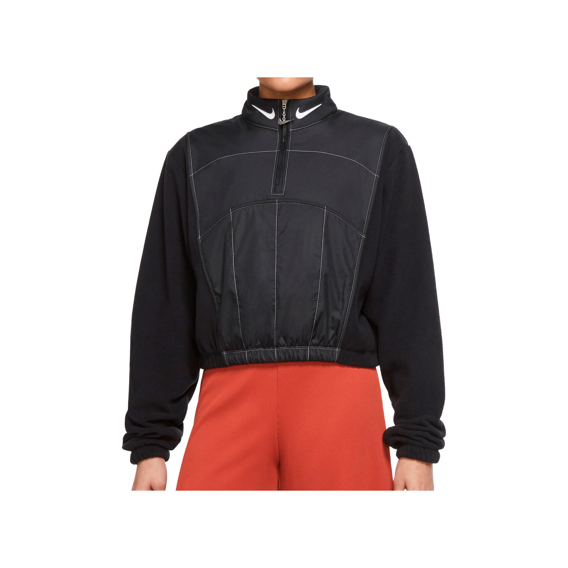 Nike Sudadera Mujer W NSW SWSH PLSH GX QZ LS TOP vista frontal Nike Sudadera Mujer W NSW SWSH PLSH GX QZ LS TOP vista frontal