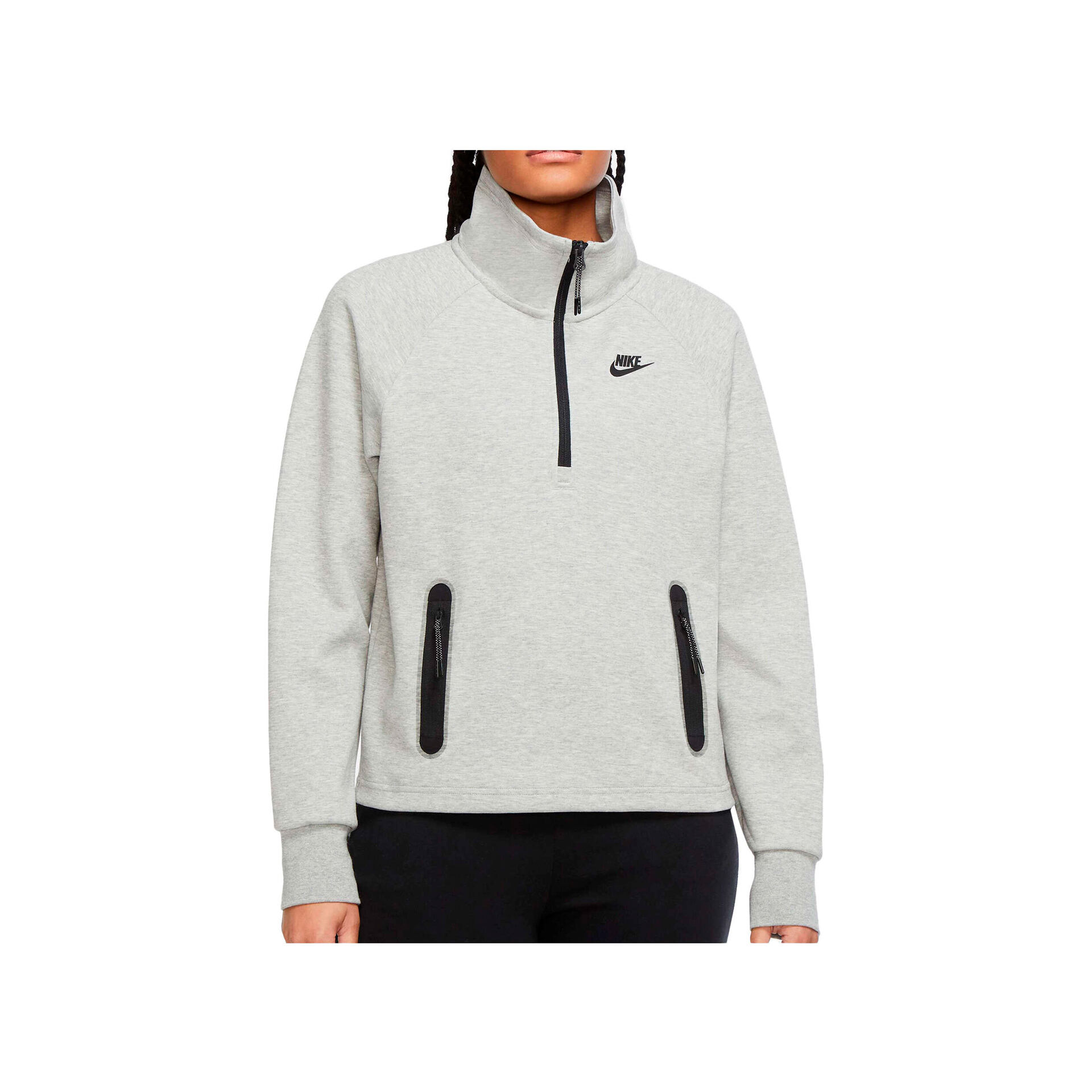 Nike Sudadera Mujer W NSW TCH FLC QZ vista frontal Nike Sudadera Mujer W NSW TCH FLC QZ vista frontal