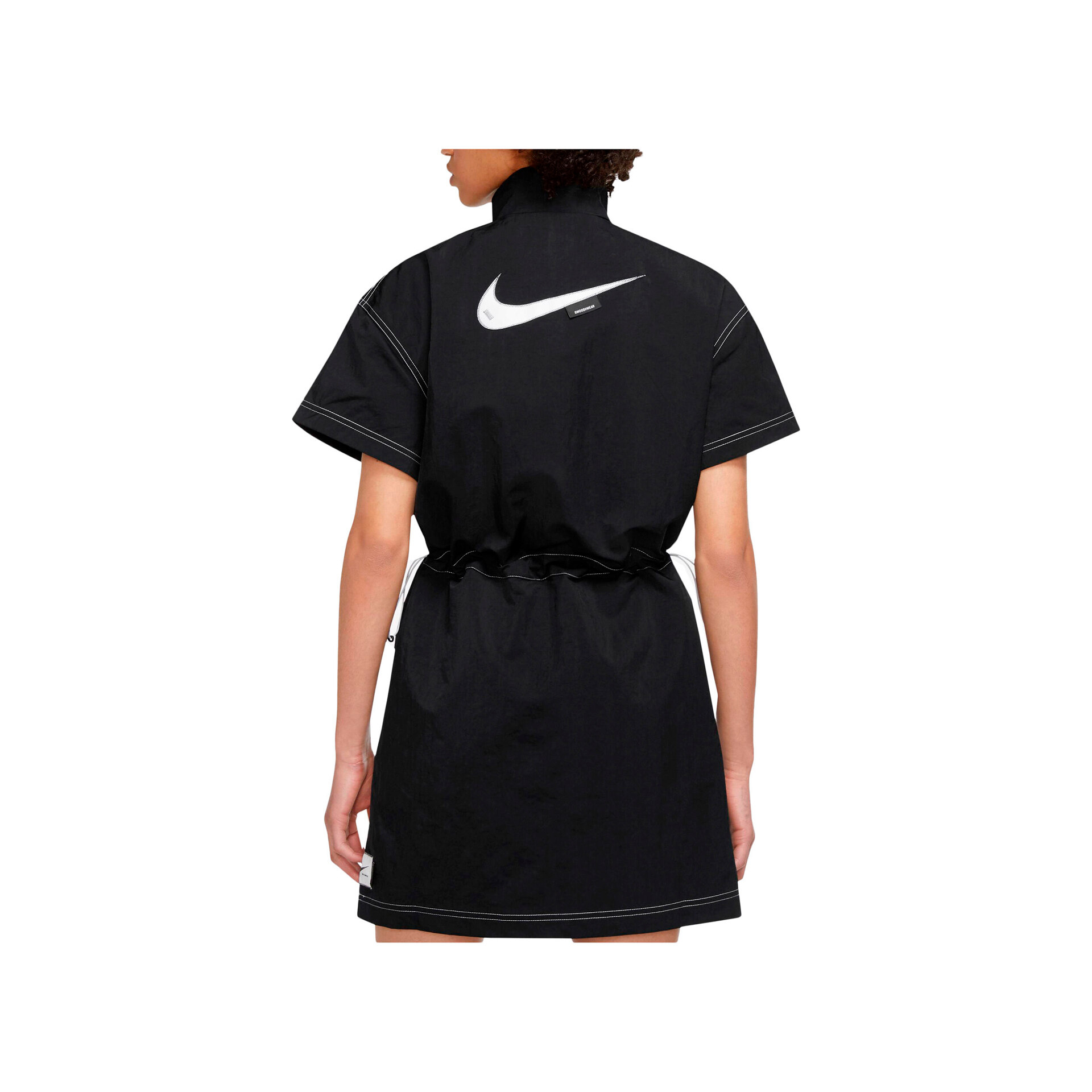 Nike Vestido W NSW SWSH WVN SS DRESS vista trasera Nike Vestido W NSW SWSH WVN SS DRESS vista trasera