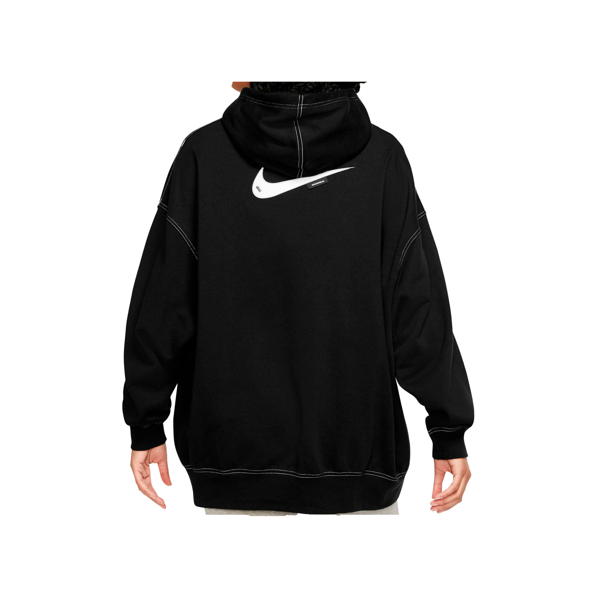 Nike Sudadera Mujer W NSW SWSH FLC HOODIE vista trasera Nike Sudadera Mujer W NSW SWSH FLC HOODIE vista trasera