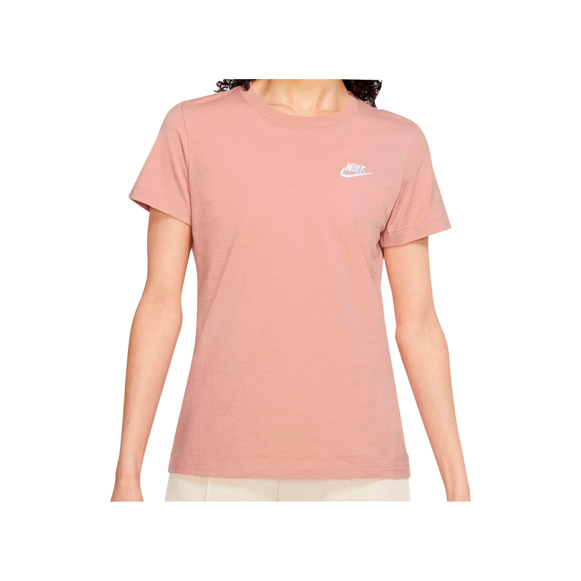Nike Camiseta Mujer W NSW CLUB TEE vista frontal Nike Camiseta Mujer W NSW CLUB TEE vista frontal