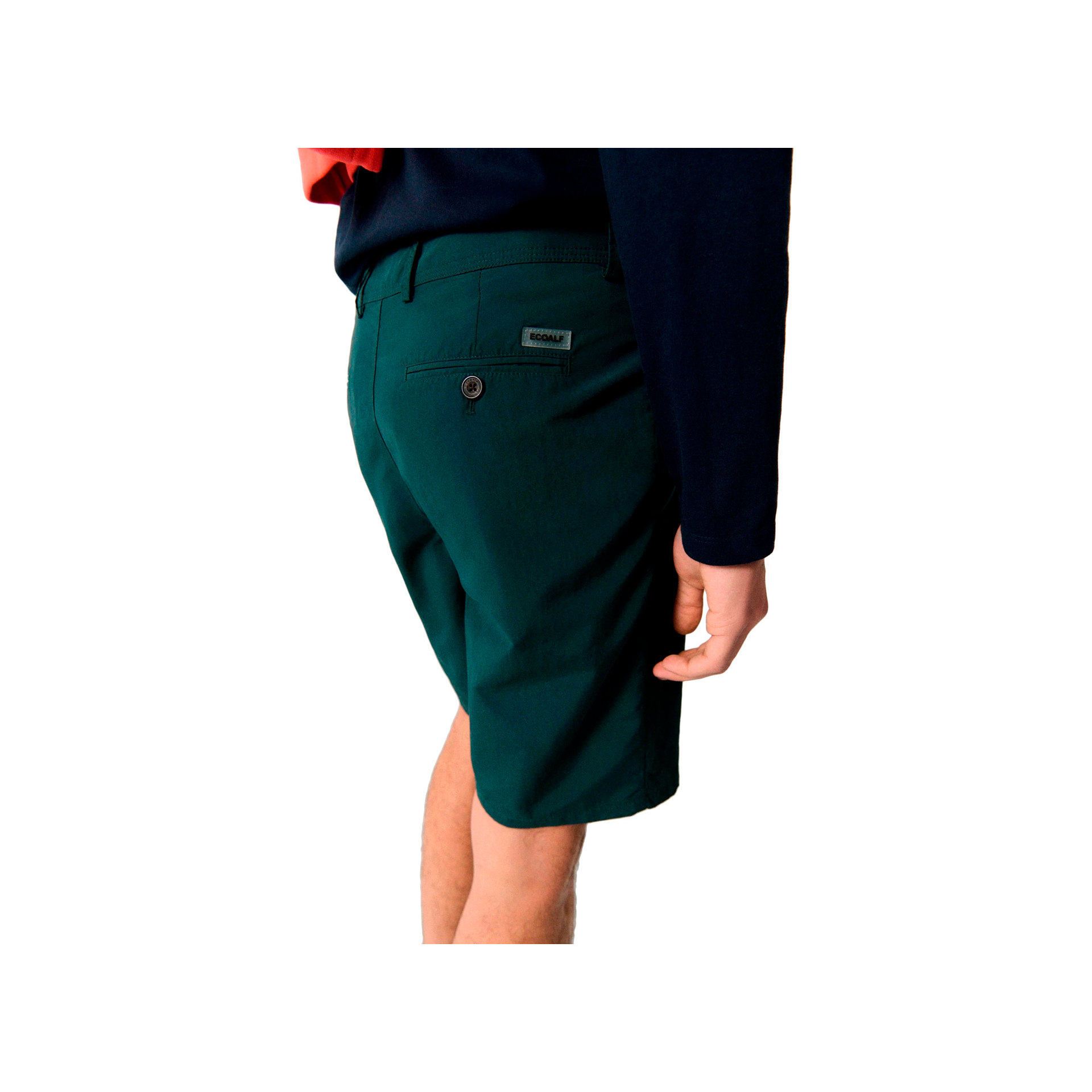 Ecoalf Pantalón Corto Hombre GREEN BACKALF SHORTS MAN vista trasera Ecoalf Pantalón Corto Hombre GREEN BACKALF SHORTS MAN vista trasera