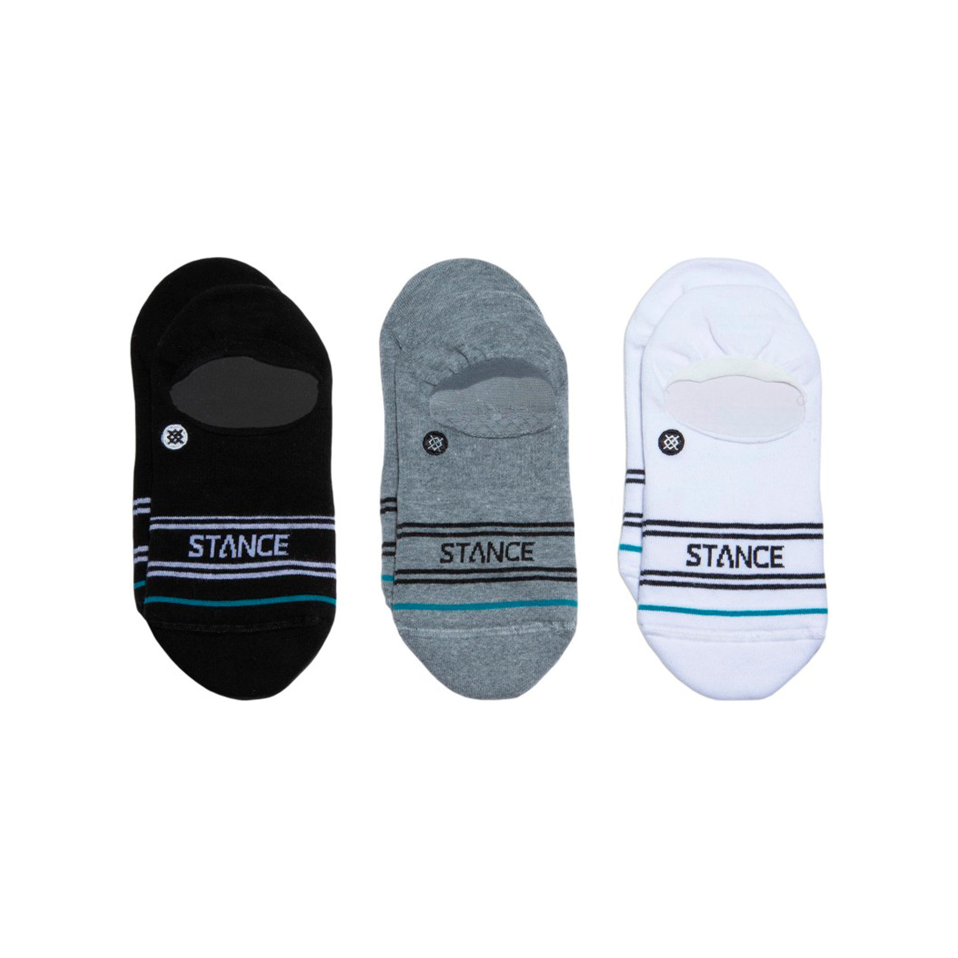 Stance Calcetines BASIC 3 PACK NO SHOW vista frontal Stance Calcetines BASIC 3 PACK NO SHOW vista frontal