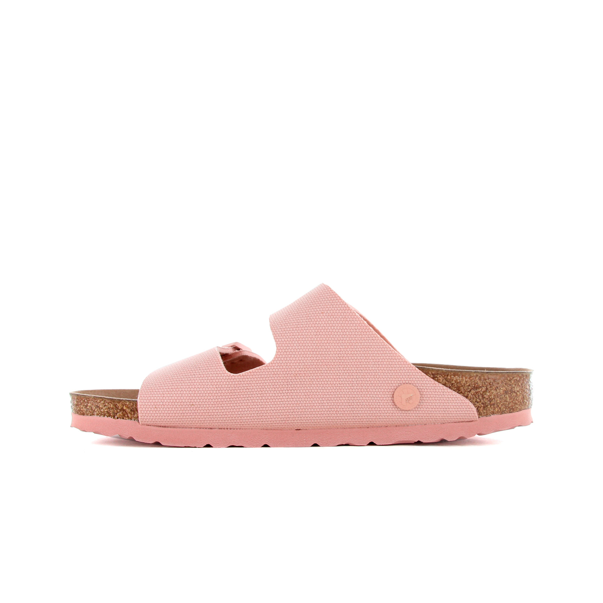 Birkenstock Chancletas y Sandalias Mujer Arizona TEX VEG Canvas Soft Pink lateral interior Birkenstock Chancletas y Sandalias Mujer Arizona TEX VEG Canvas Soft Pink lateral interior