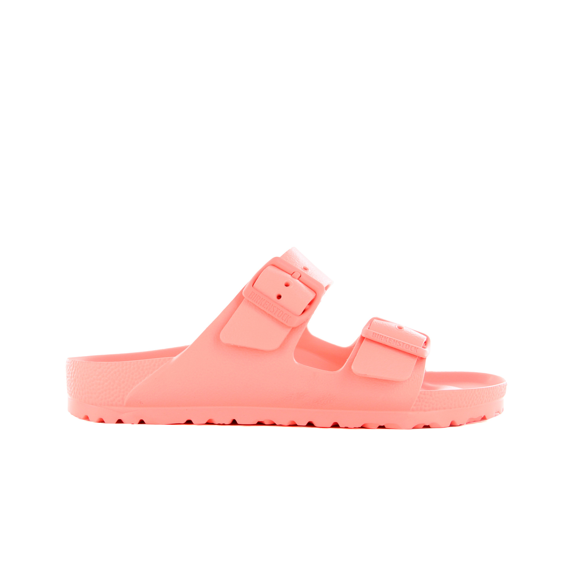 Birkenstock Chancletas y Sandalias Mujer Arizona EVA Coral Peach lateral exterior Birkenstock Chancletas y Sandalias Mujer Arizona EVA Coral Peach lateral exterior