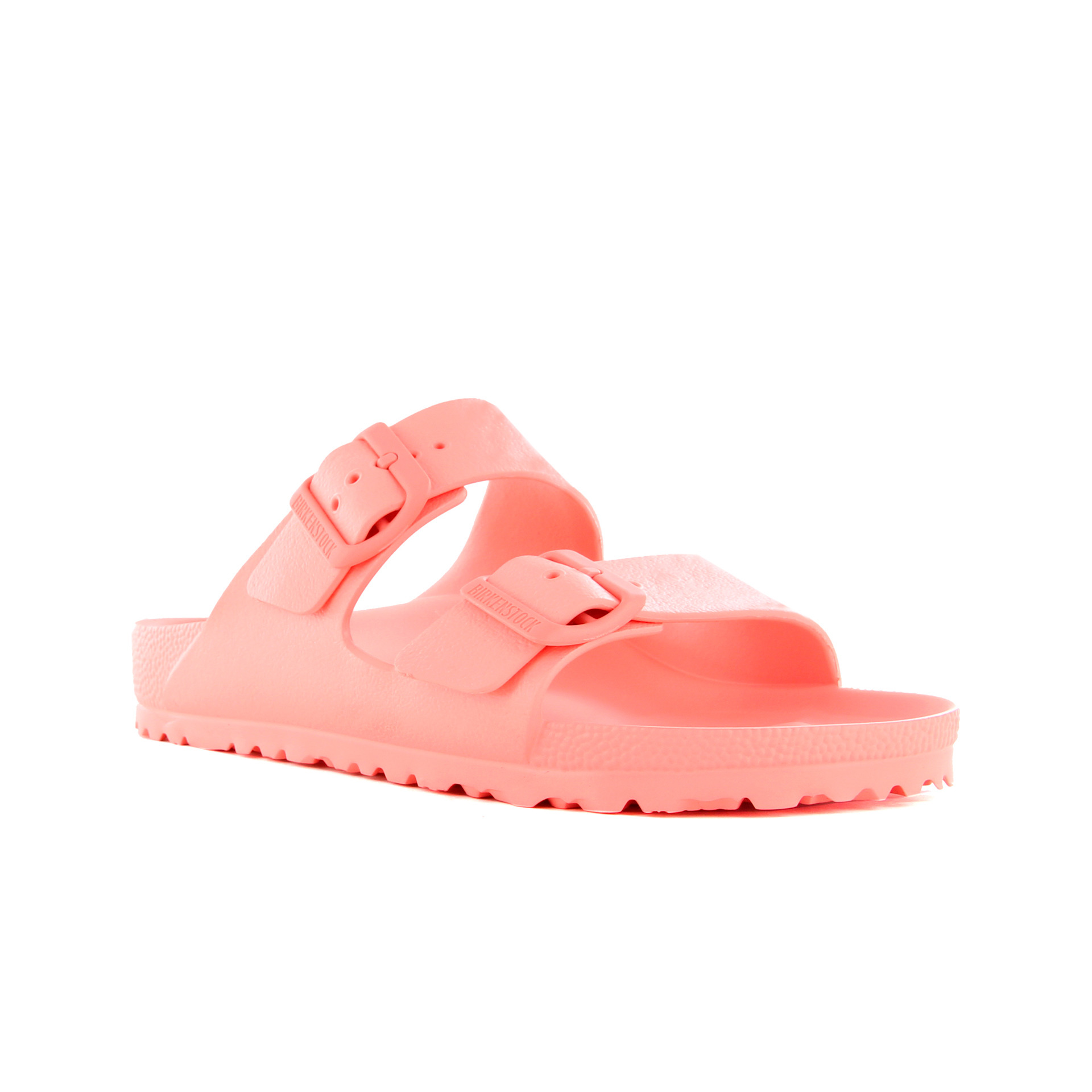 Birkenstock Chancletas y Sandalias Mujer Arizona EVA Coral Peach vista trasera Birkenstock Chancletas y Sandalias Mujer Arizona EVA Coral Peach vista trasera