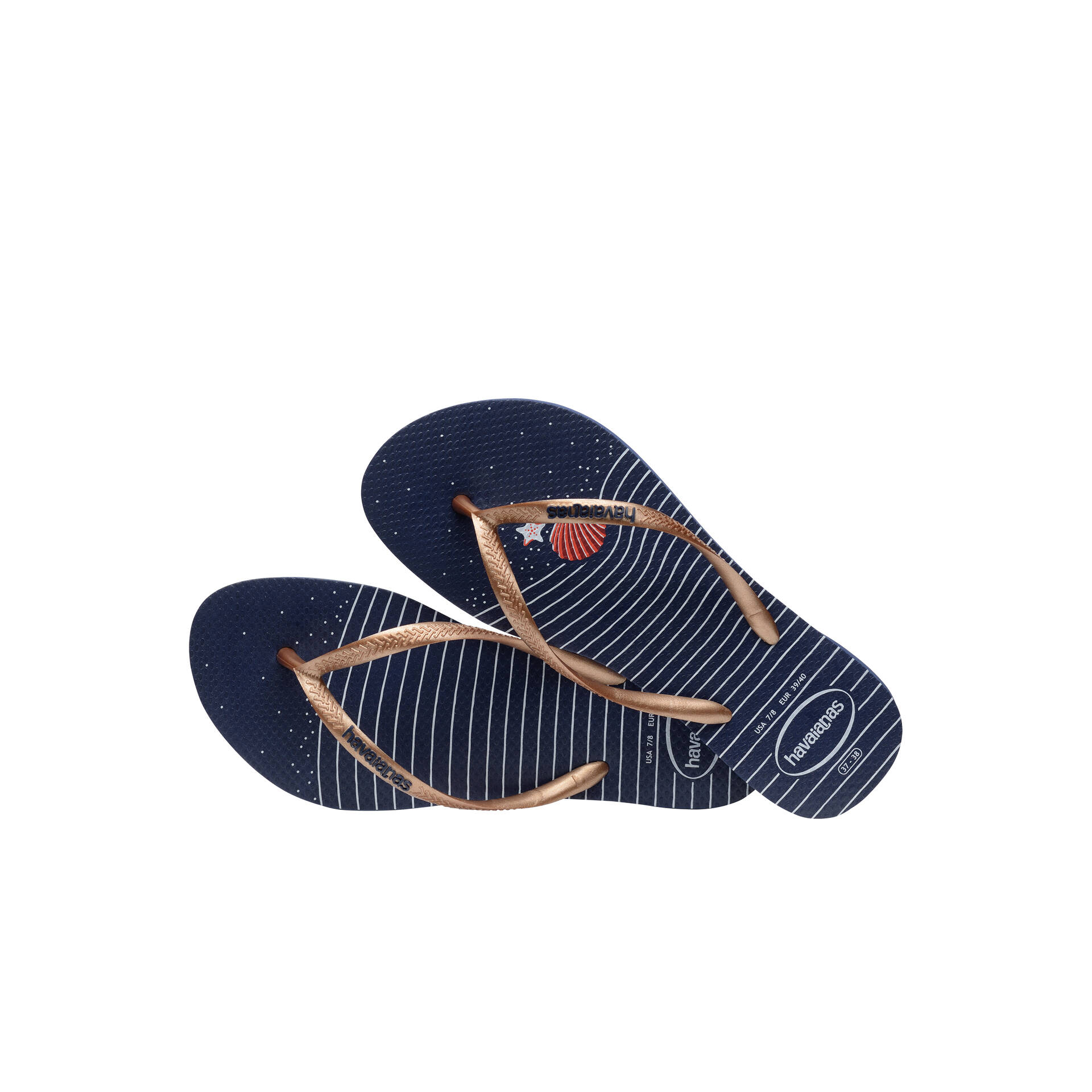 Havaianas Chancletas y Sandalias Mujer HAV. SLIM NAUTICAL vista trasera Havaianas Chancletas y Sandalias Mujer HAV. SLIM NAUTICAL vista trasera