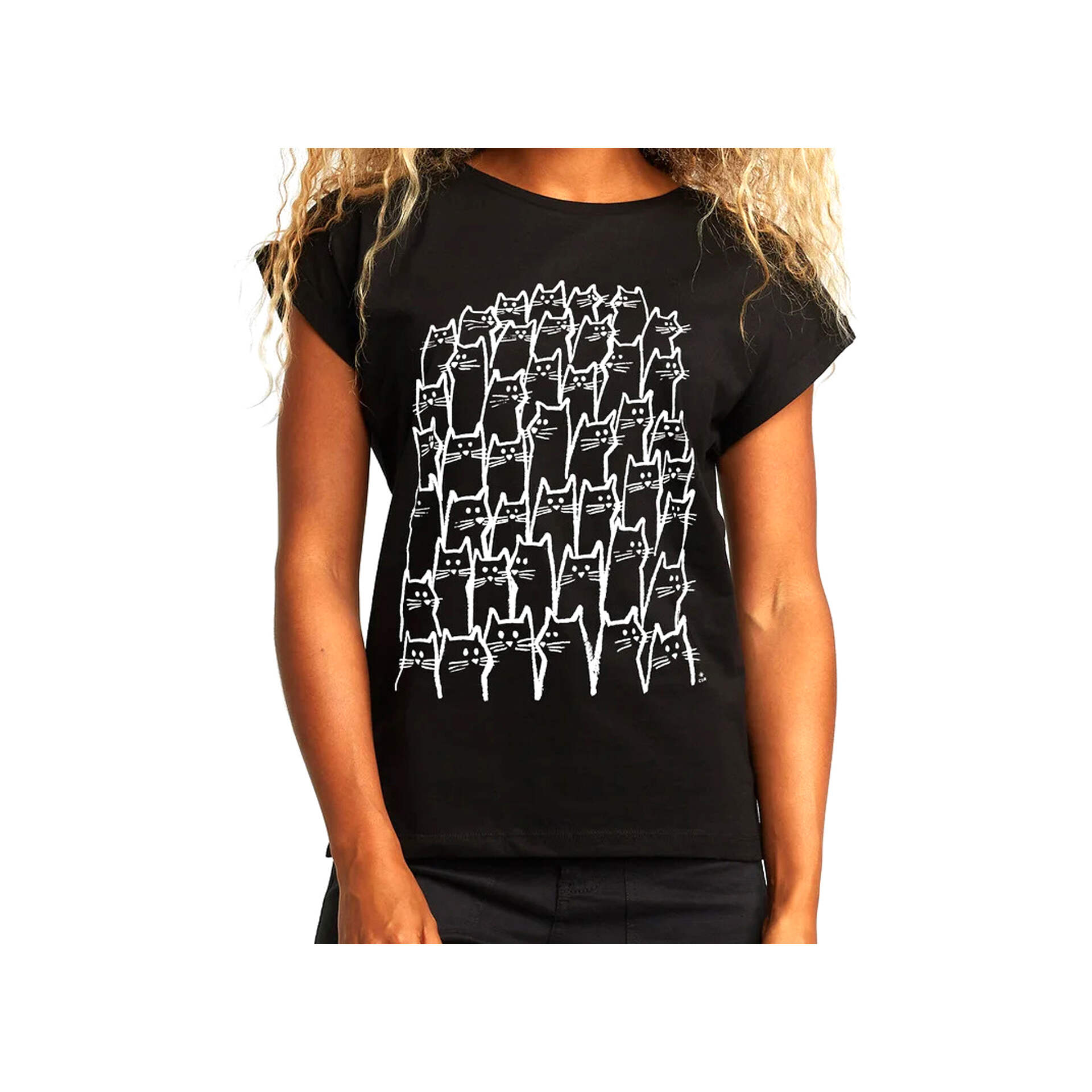 Dedicated Camiseta Mujer T-shirt Visby Cat vista frontal Dedicated Camiseta Mujer T-shirt Visby Cat vista frontal