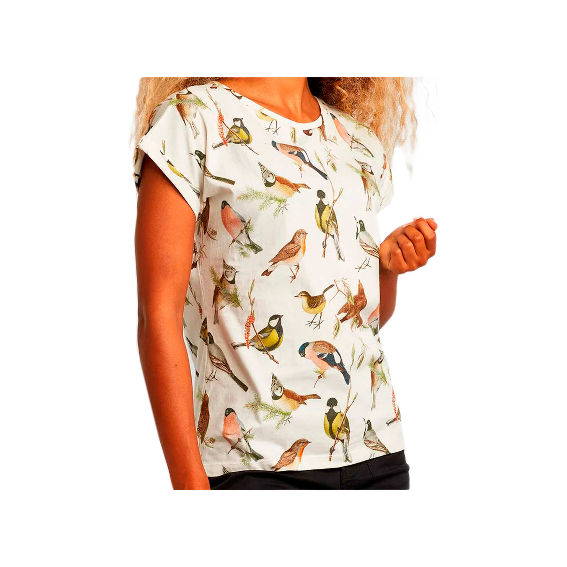 Dedicated Camiseta Mujer T-shirt Visby Autumn Birds vista frontal Dedicated Camiseta Mujer T-shirt Visby Autumn Birds vista frontal