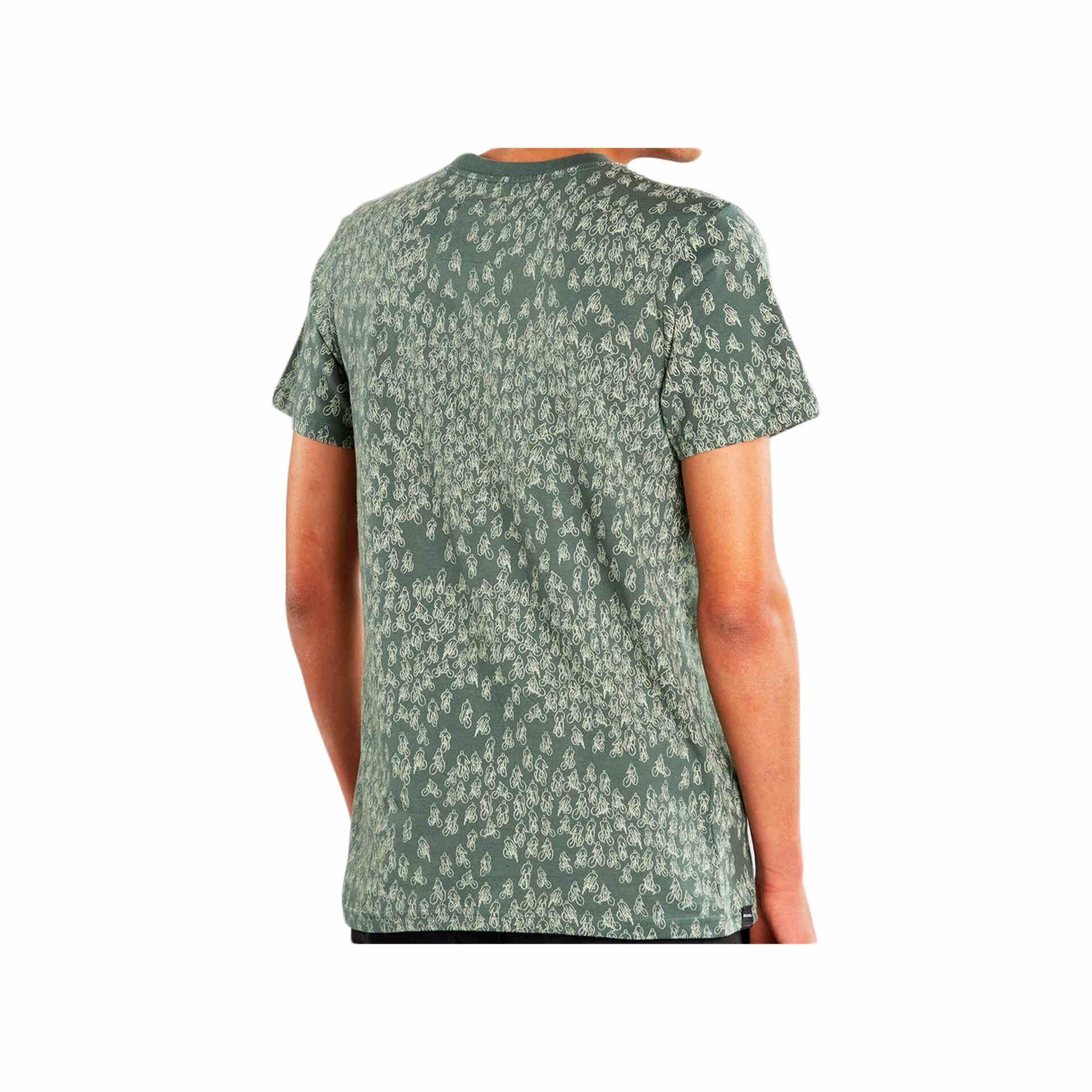 Dedicated Camiseta Hombre T-shirt Stockholm Bike Crowd Forest Green vista trasera Dedicated Camiseta Hombre T-shirt Stockholm Bike Crowd Forest Green vista trasera