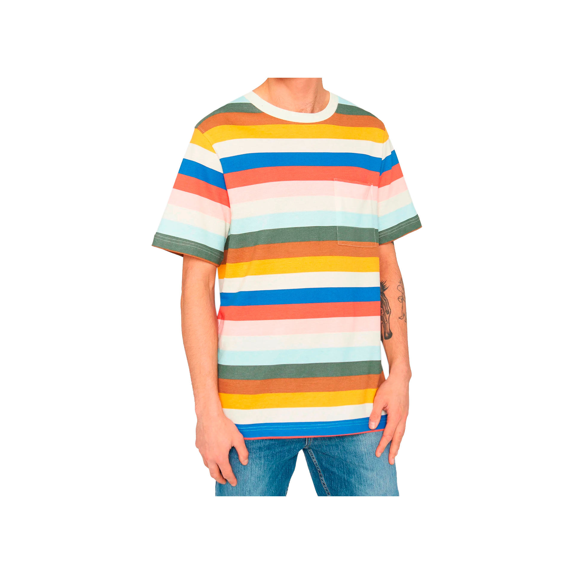Dedicated Camiseta Hombre T-shirt Gustavsberg Stripes vista frontal Dedicated Camiseta Hombre T-shirt Gustavsberg Stripes vista frontal