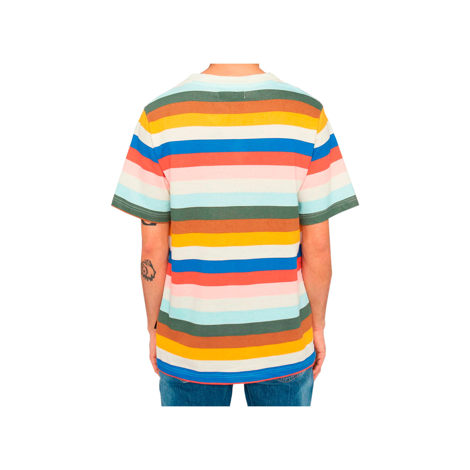 Dedicated Camiseta Hombre T-shirt Gustavsberg Stripes vista trasera Dedicated Camiseta Hombre T-shirt Gustavsberg Stripes vista trasera