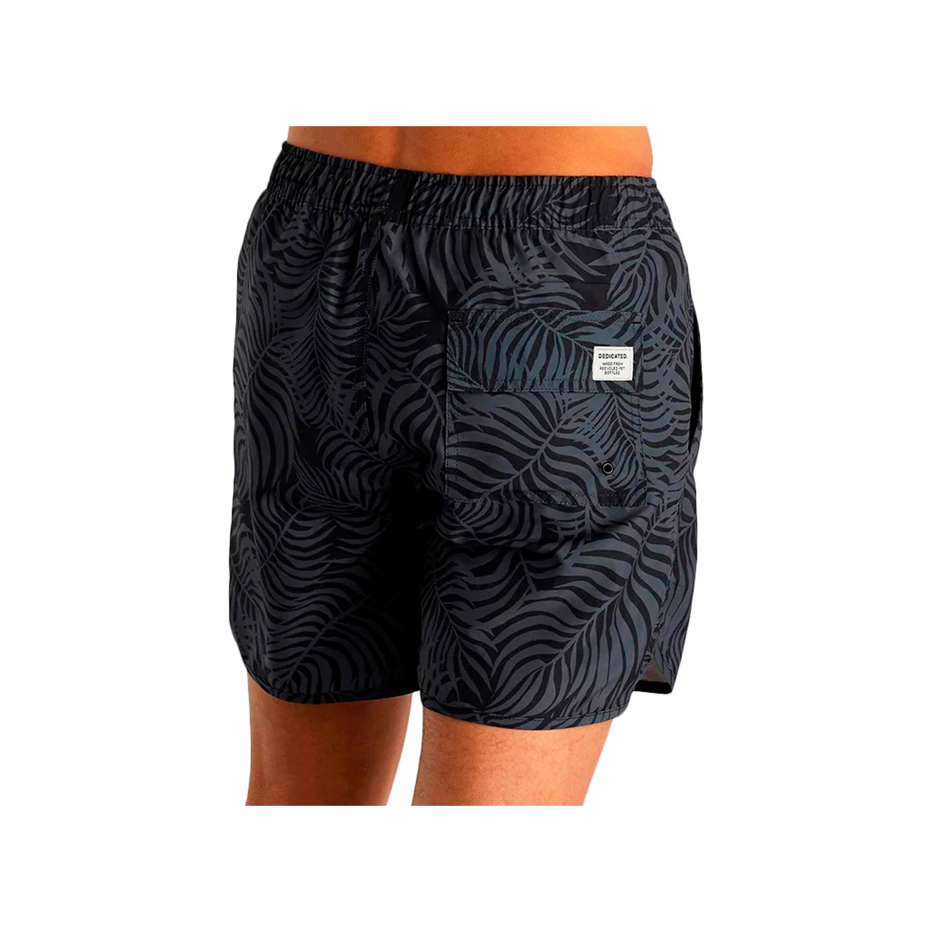 Dedicated Pantalón Corto Hombre Swim Shorts Sandhamn Palm vista trasera Dedicated Pantalón Corto Hombre Swim Shorts Sandhamn Palm vista trasera
