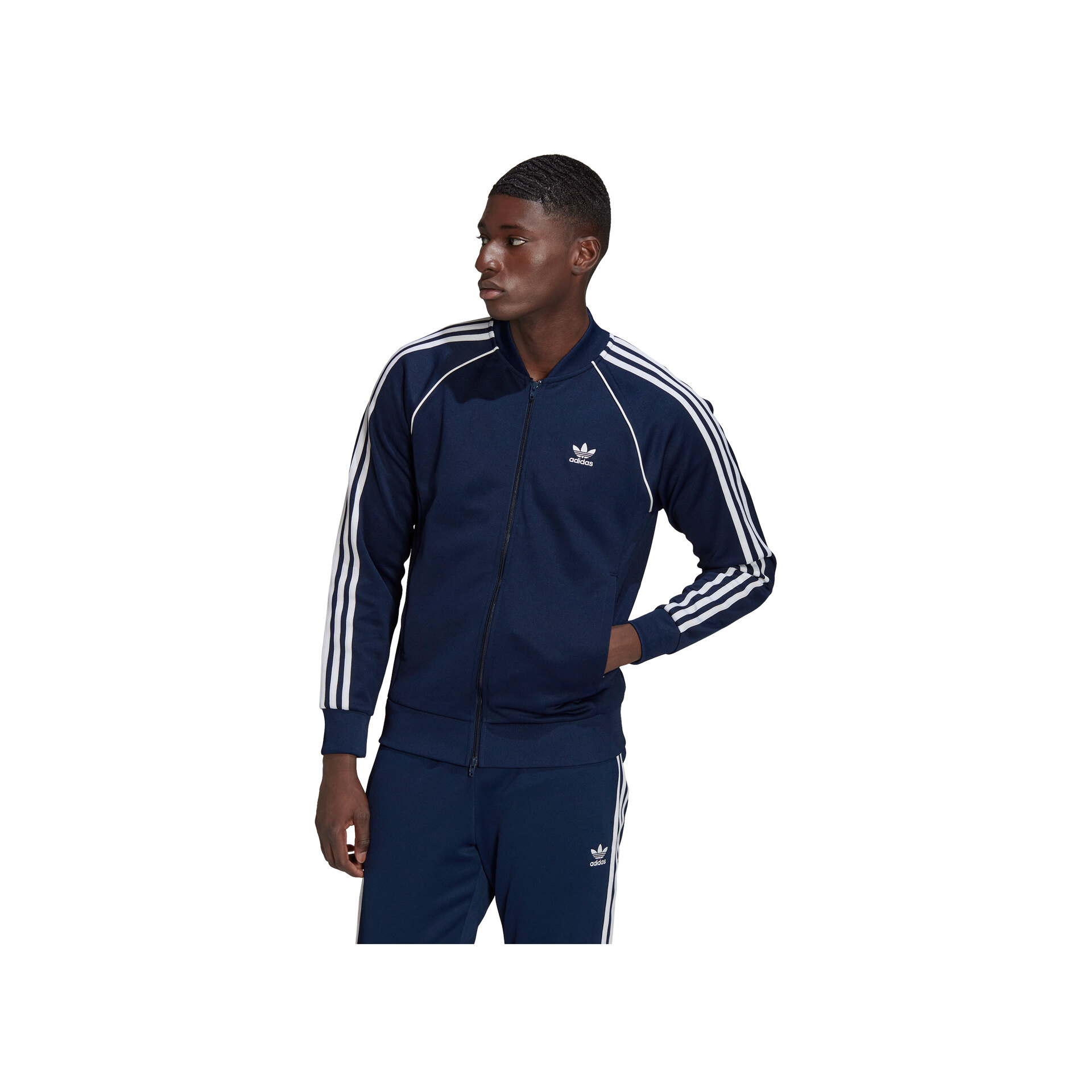 adidas Sudadera Hombre SST TT P BLUE vista trasera adidas Sudadera Hombre SST TT P BLUE vista trasera