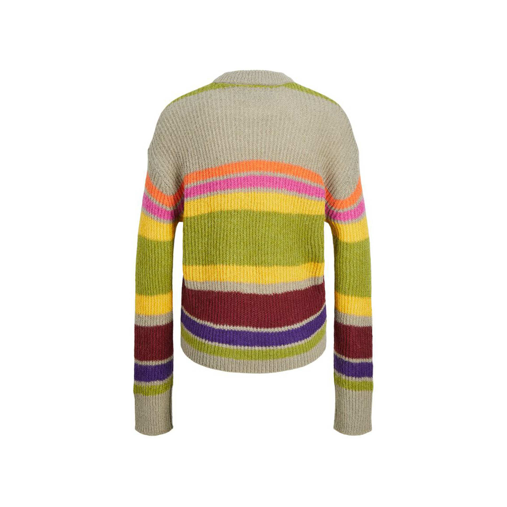 J&J Jersey Mujer JXEMBER LS FLUFFY STRIPE CNECK KNIT NOOS vista trasera J&J Jersey Mujer JXEMBER LS FLUFFY STRIPE CNECK KNIT NOOS vista trasera