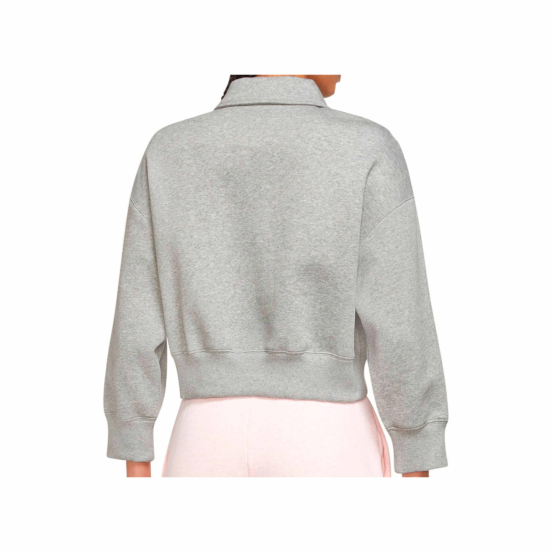 Nike Sudadera Mujer W NSW STYLE FLC CROP 3Q POLO vista trasera Nike Sudadera Mujer W NSW STYLE FLC CROP 3Q POLO vista trasera