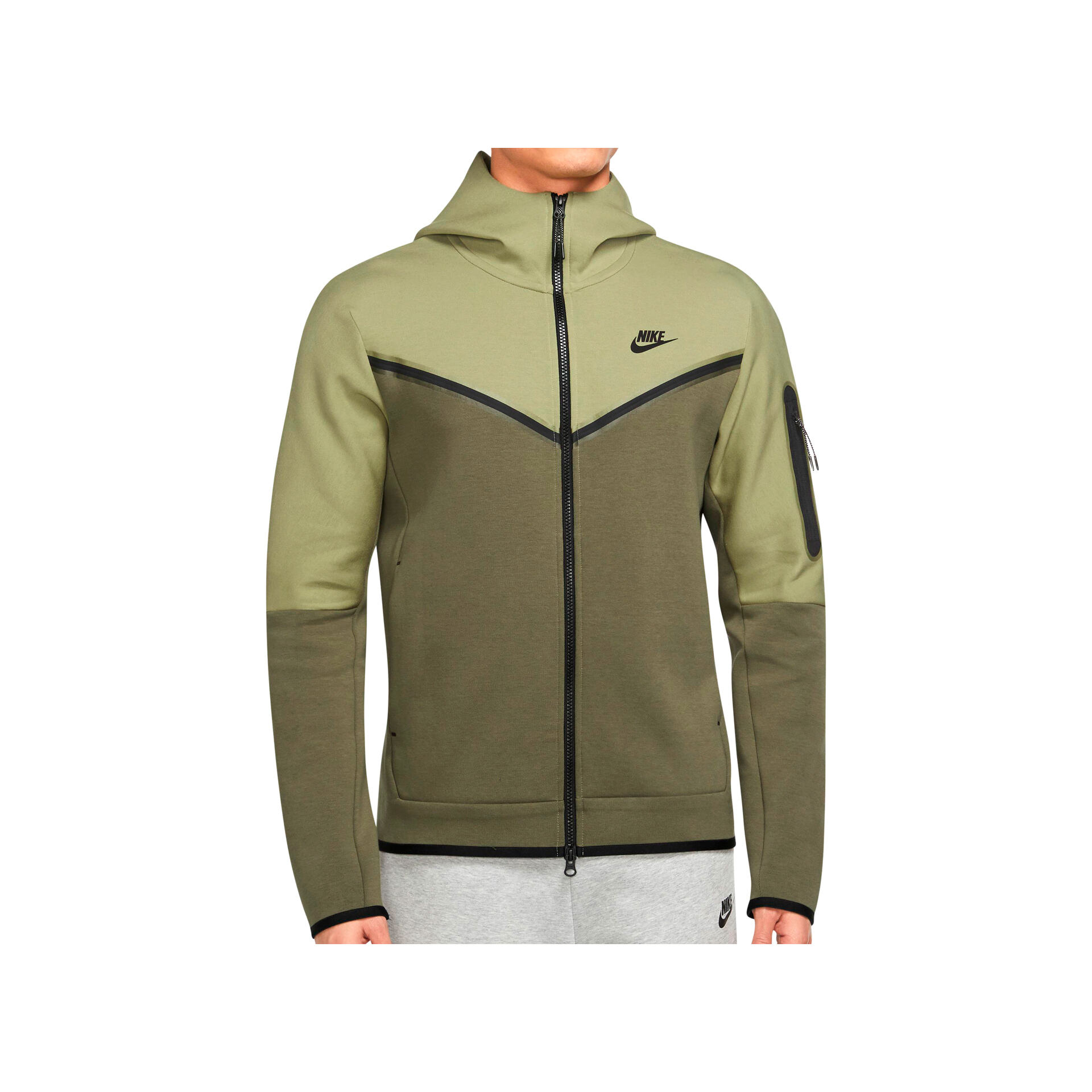 Nike Sudadera Hombre M NSW TCH FLC HOODIE FZ WR vista frontal Nike Sudadera Hombre M NSW TCH FLC HOODIE FZ WR vista frontal
