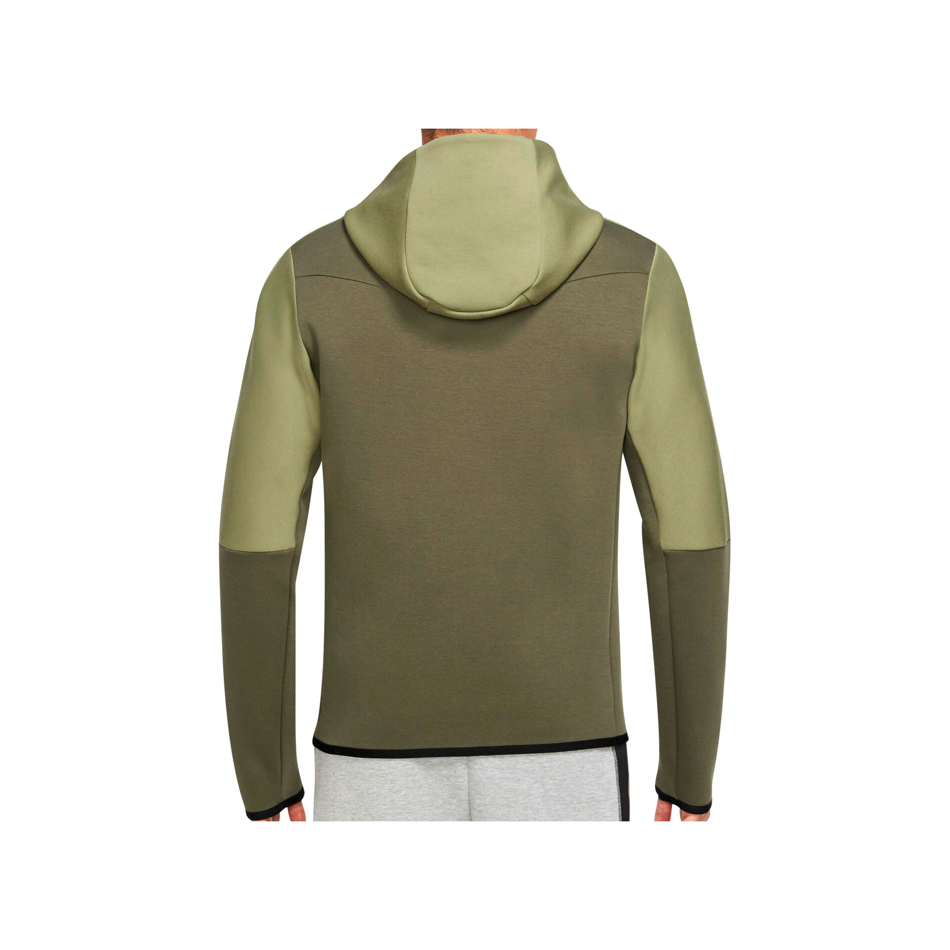 Nike Sudadera Hombre M NSW TCH FLC HOODIE FZ WR vista trasera Nike Sudadera Hombre M NSW TCH FLC HOODIE FZ WR vista trasera