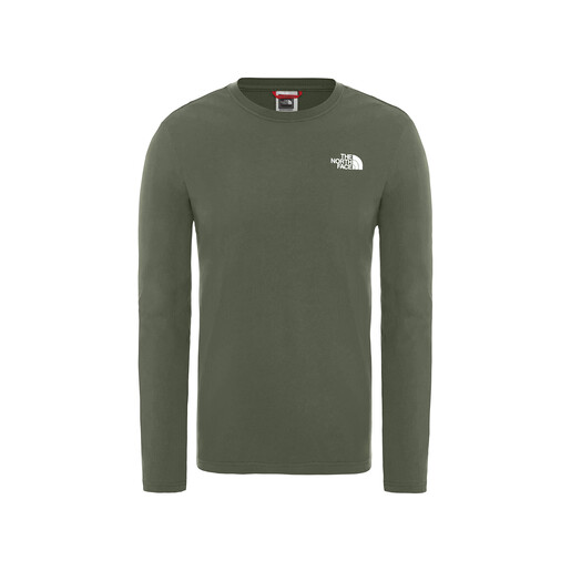 THE NORTH FACE M L/S RED BOX TEE - EU verde
