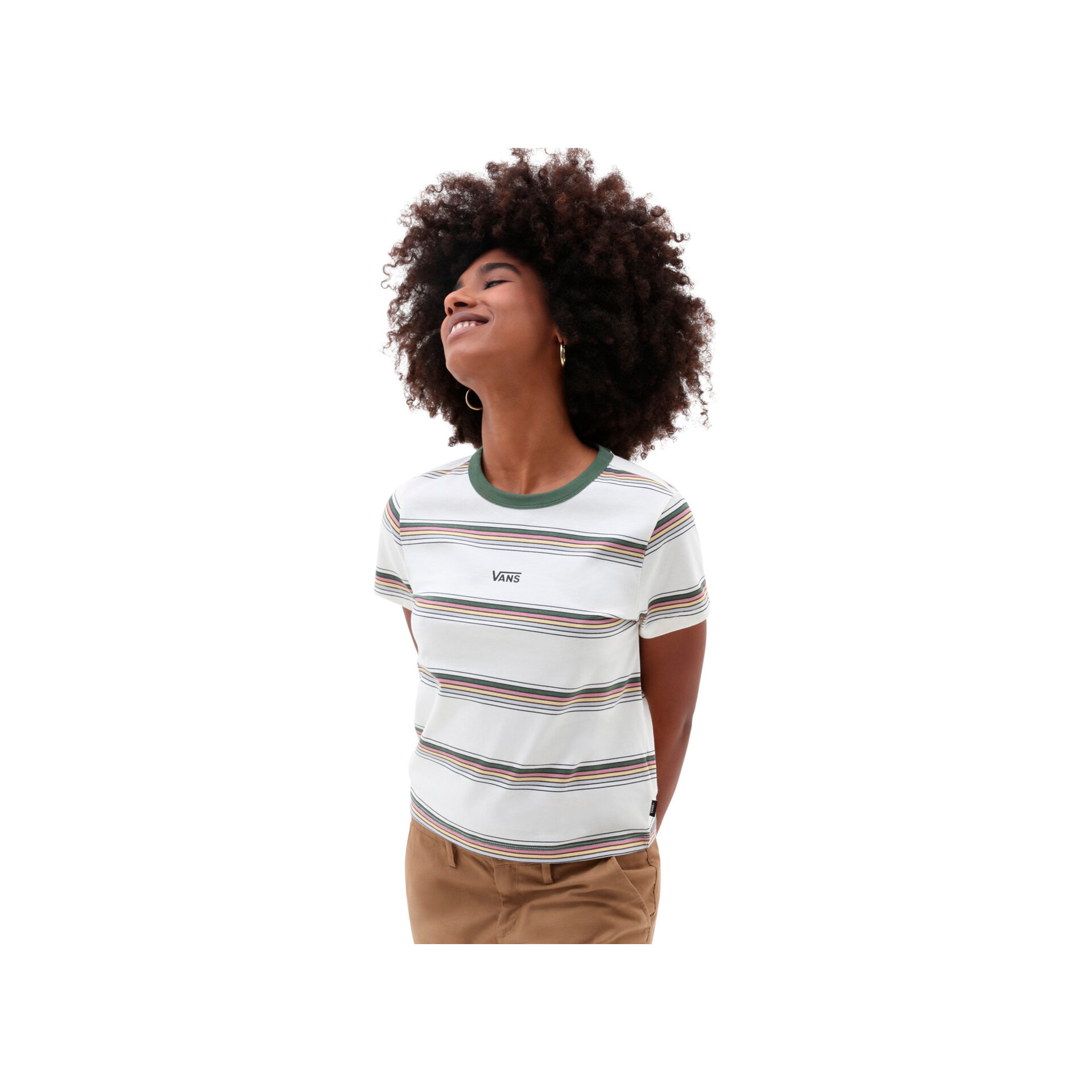 Vans Camiseta Mujer LINE DRIVEN MINI vista trasera Vans Camiseta Mujer LINE DRIVEN MINI vista trasera