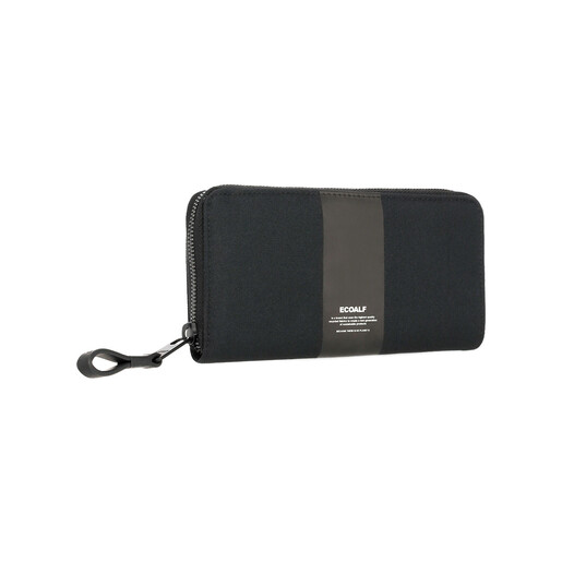 ECOALF ZIPALF LARGE WALLET negro