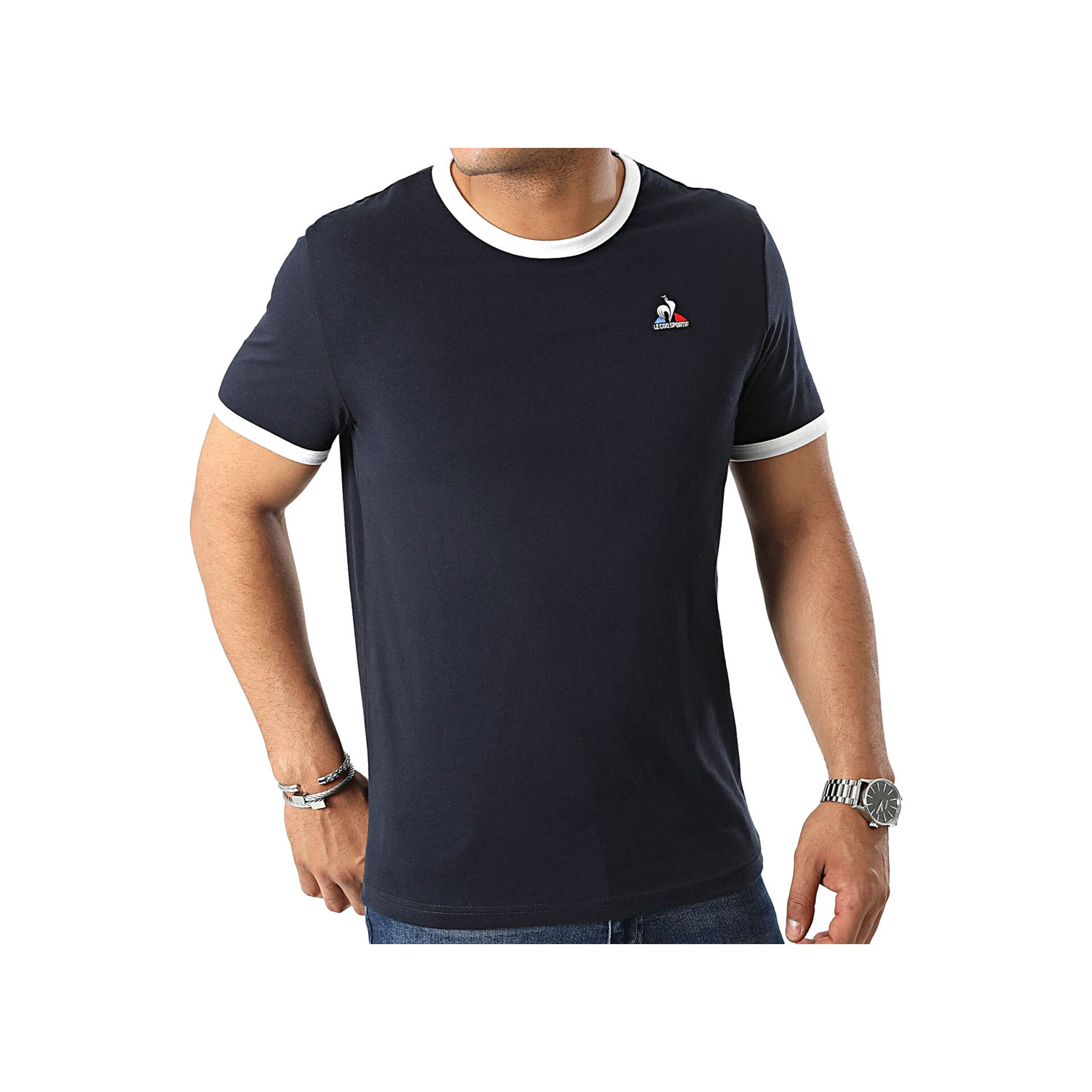 Le Coq Sportif Camiseta Hombre BAT Tee SS N3 M vista frontal Le Coq Sportif Camiseta Hombre BAT Tee SS N3 M vista frontal