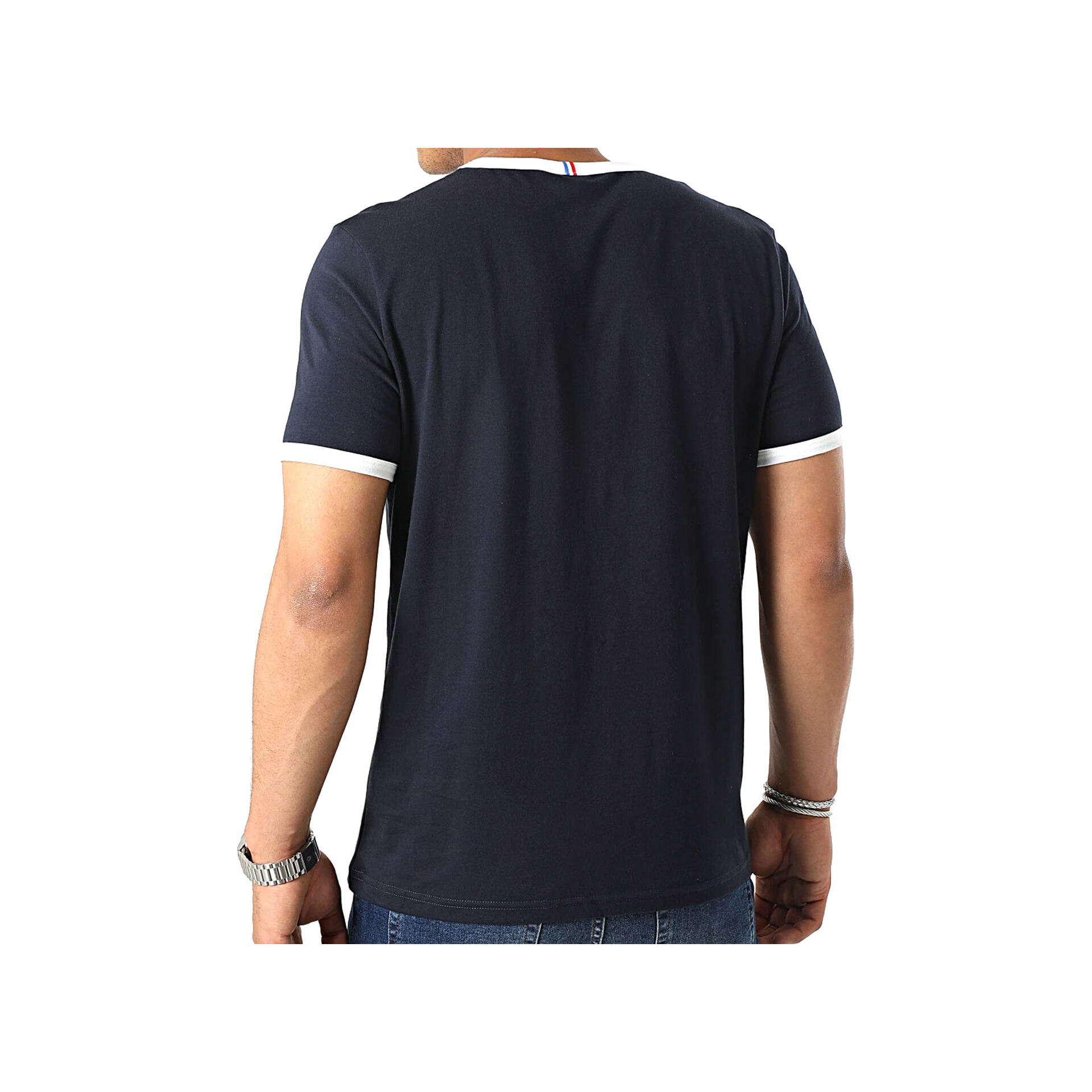 Le Coq Sportif Camiseta Hombre BAT Tee SS N3 M vista trasera Le Coq Sportif Camiseta Hombre BAT Tee SS N3 M vista trasera