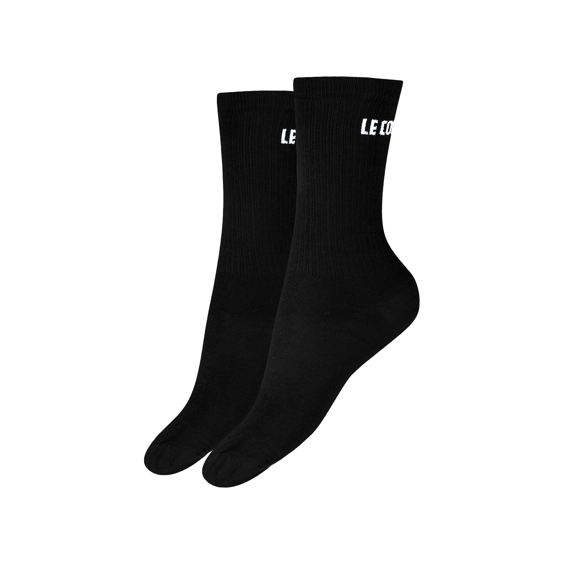 Le Coq Sportif Calcetines ESS Crew Socks X2 N1 vista frontal Le Coq Sportif Calcetines ESS Crew Socks X2 N1 vista frontal