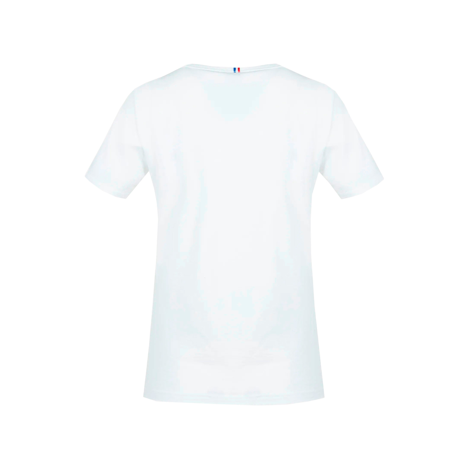 Le Coq Sportif Camiseta Mujer ESS Tee SS Col V N1 vista trasera Le Coq Sportif Camiseta Mujer ESS Tee SS Col V N1 vista trasera