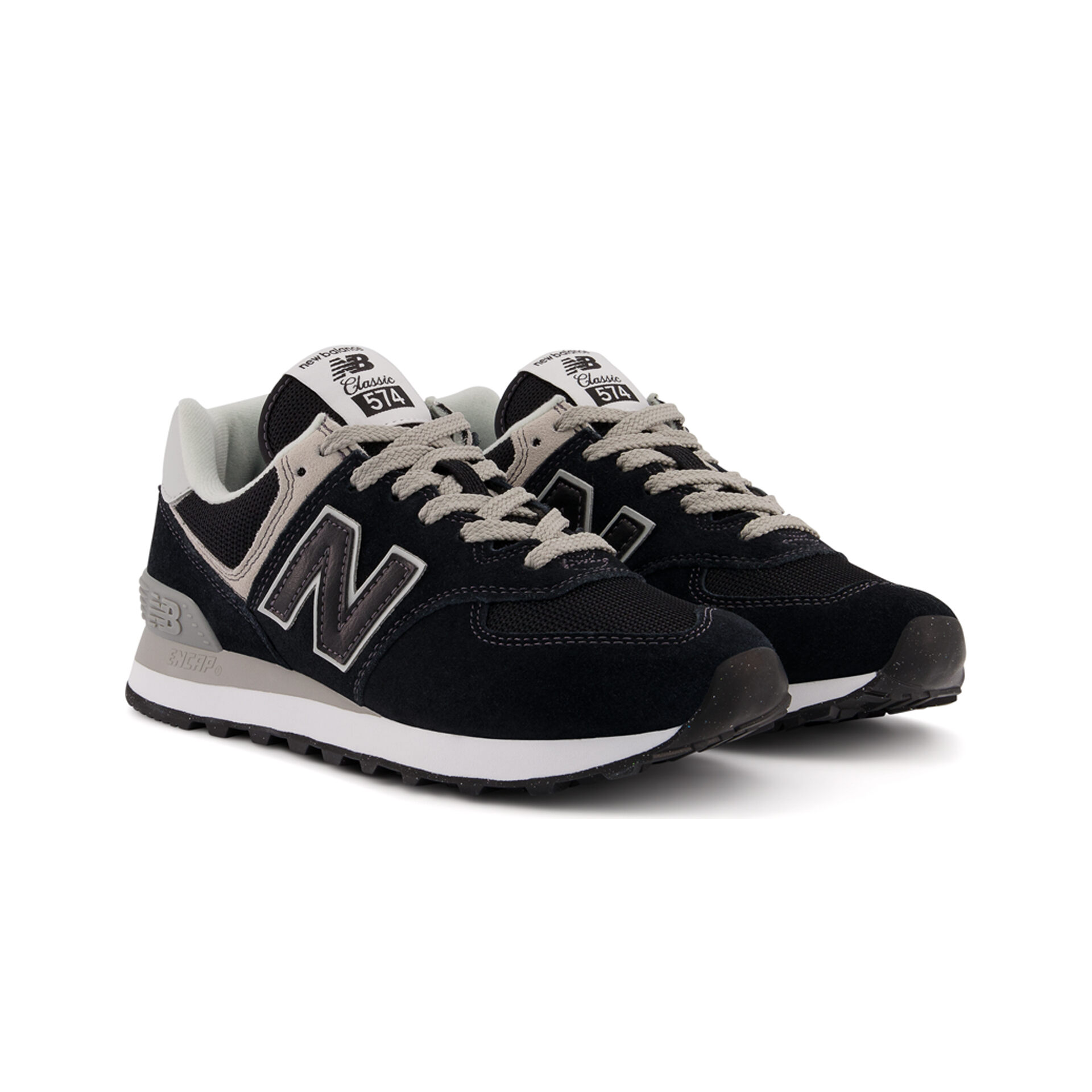 Zapatilla New Balance 574 Stacked Mujer Negro - Real Kicks